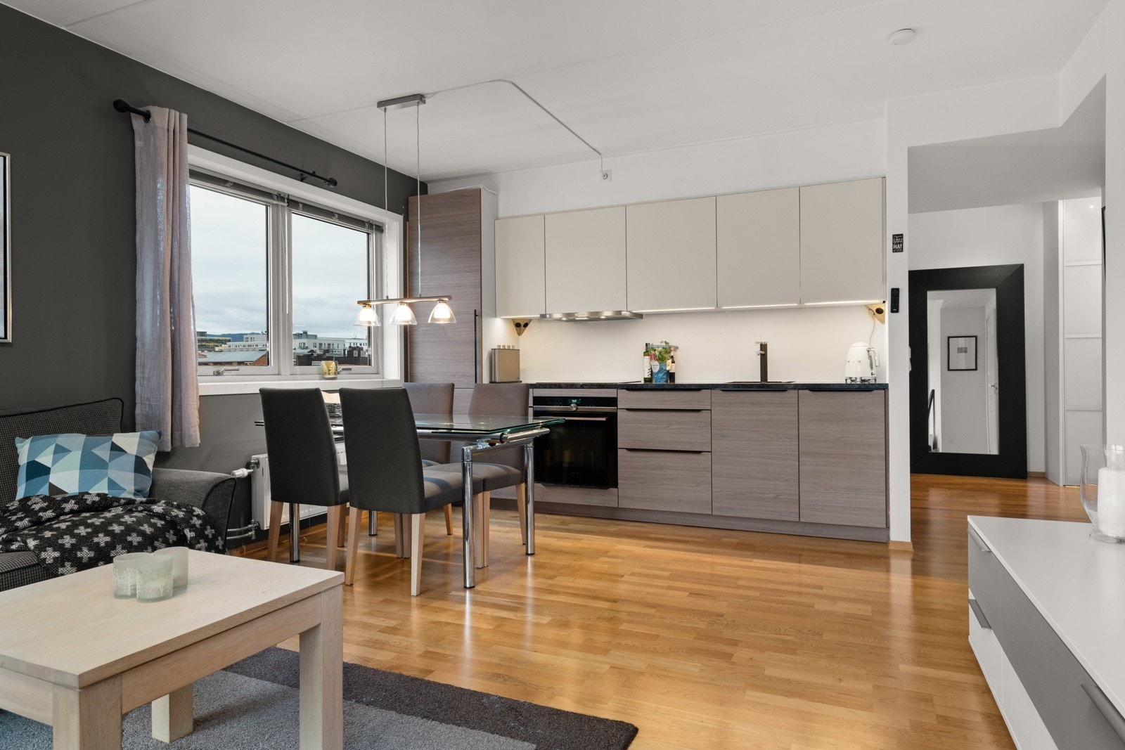 Urban 3-roms leilighet med V.v, fyring og TV inkl. Galleribilde