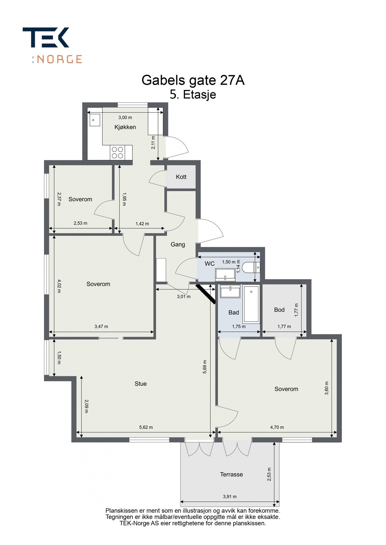 Plantegning Galleribilde