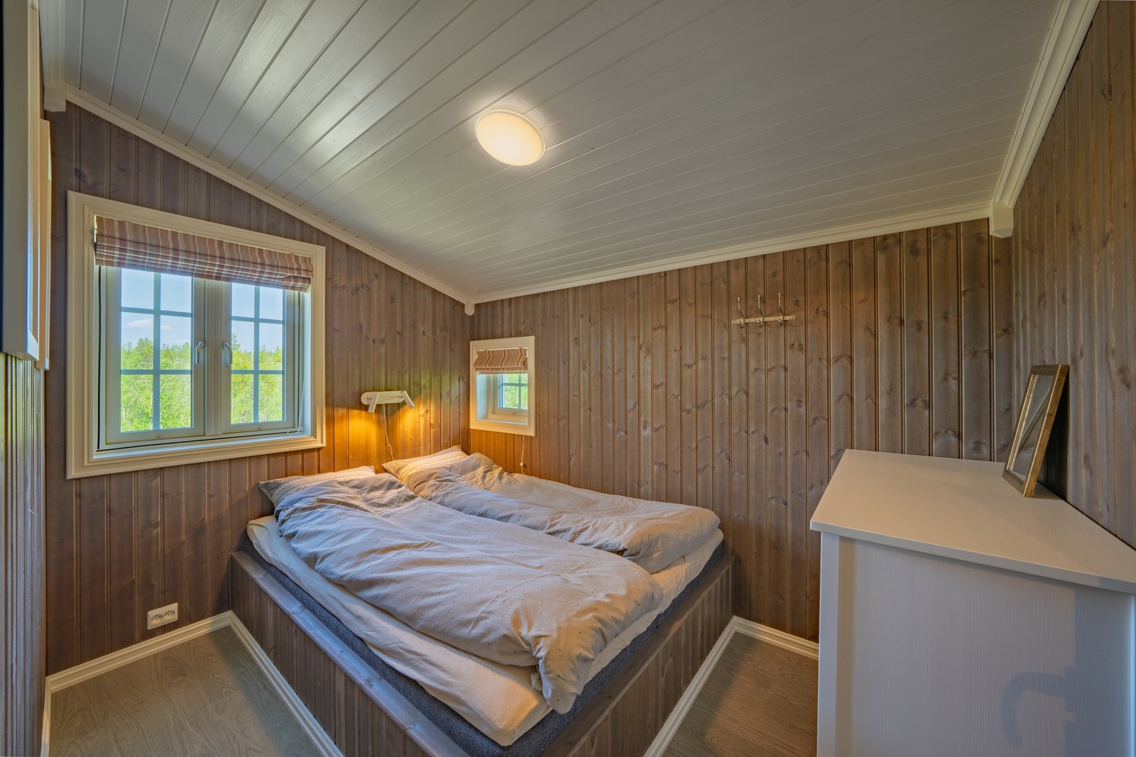 God plass til dobbeltseng på soverommene. Galleribilde