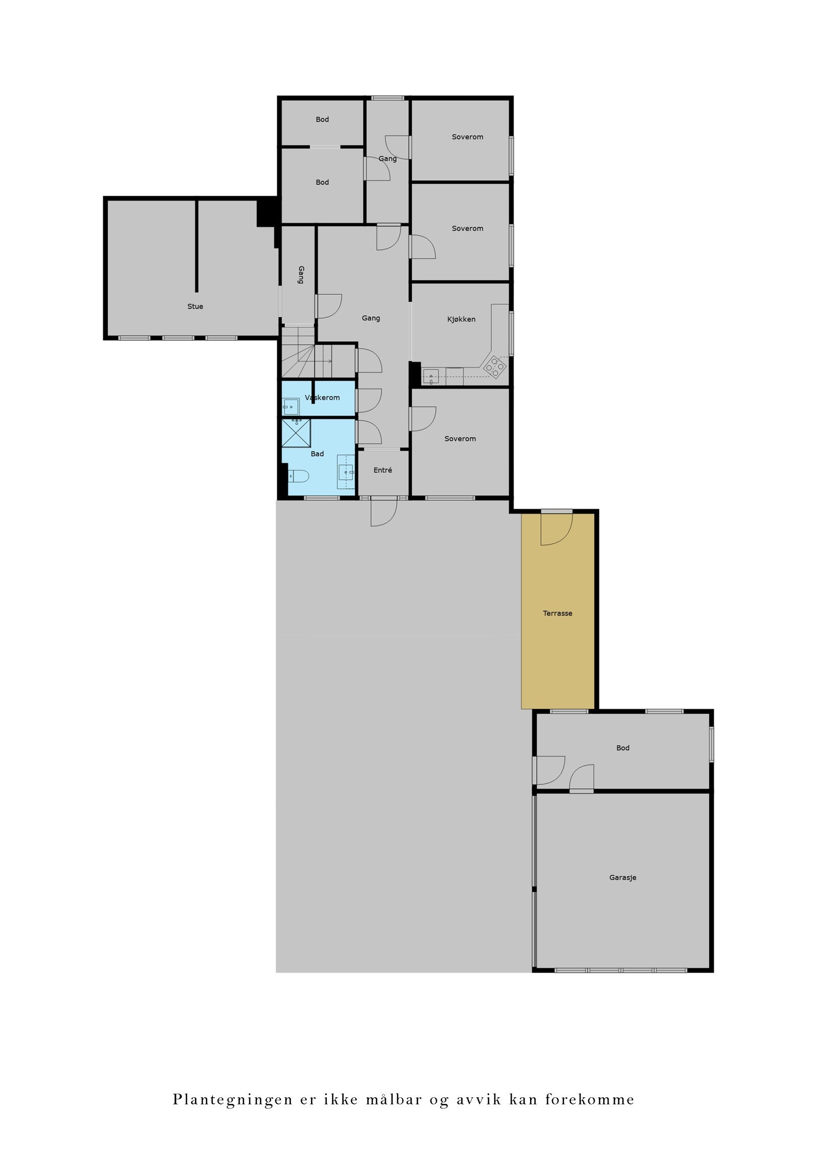 Veiledende plantegning 1.etg Galleribilde
