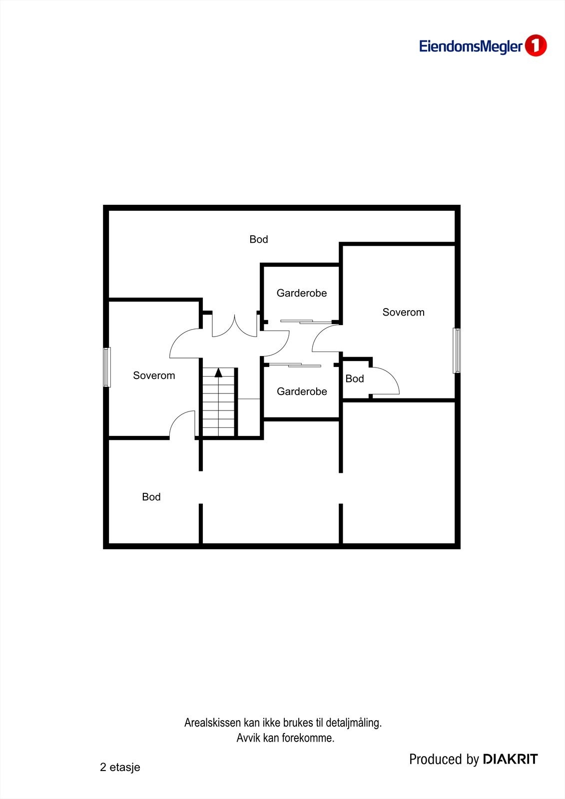 Plantegning 2.etasje Galleribilde