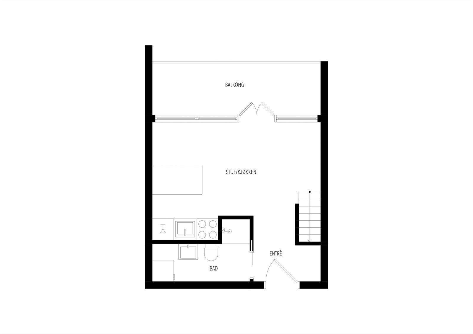 Plantegning 4. etasje Galleribilde