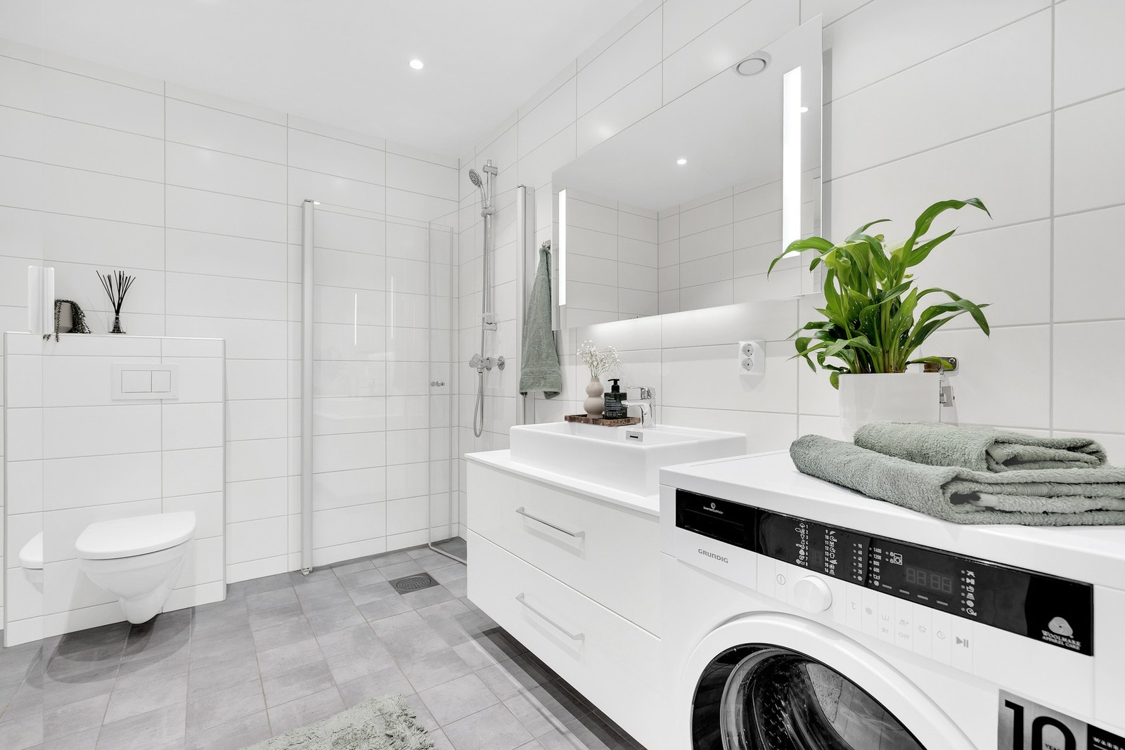 Her er det også opplegg for vaskemaskin. Galleribilde