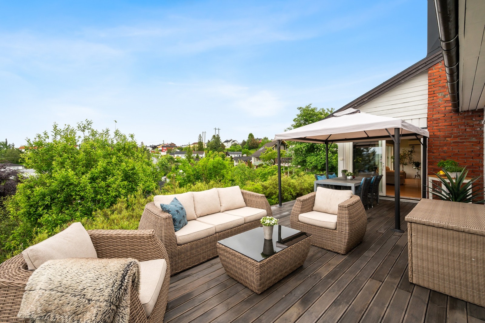 Eiendommen er godt skjermet for innsyn. Galleribilde