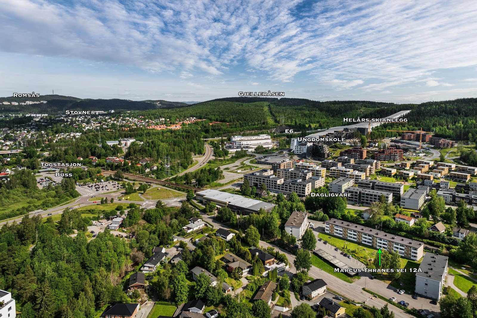 Oversiktsbilde over området. Galleribilde