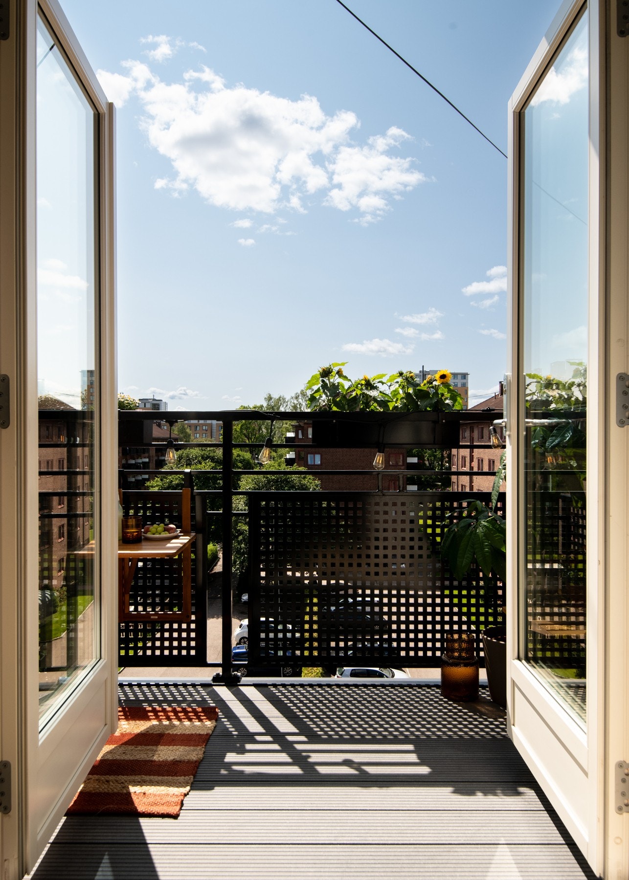 Det er tillatt med grill på balkongene i borettslaget. Galleribilde