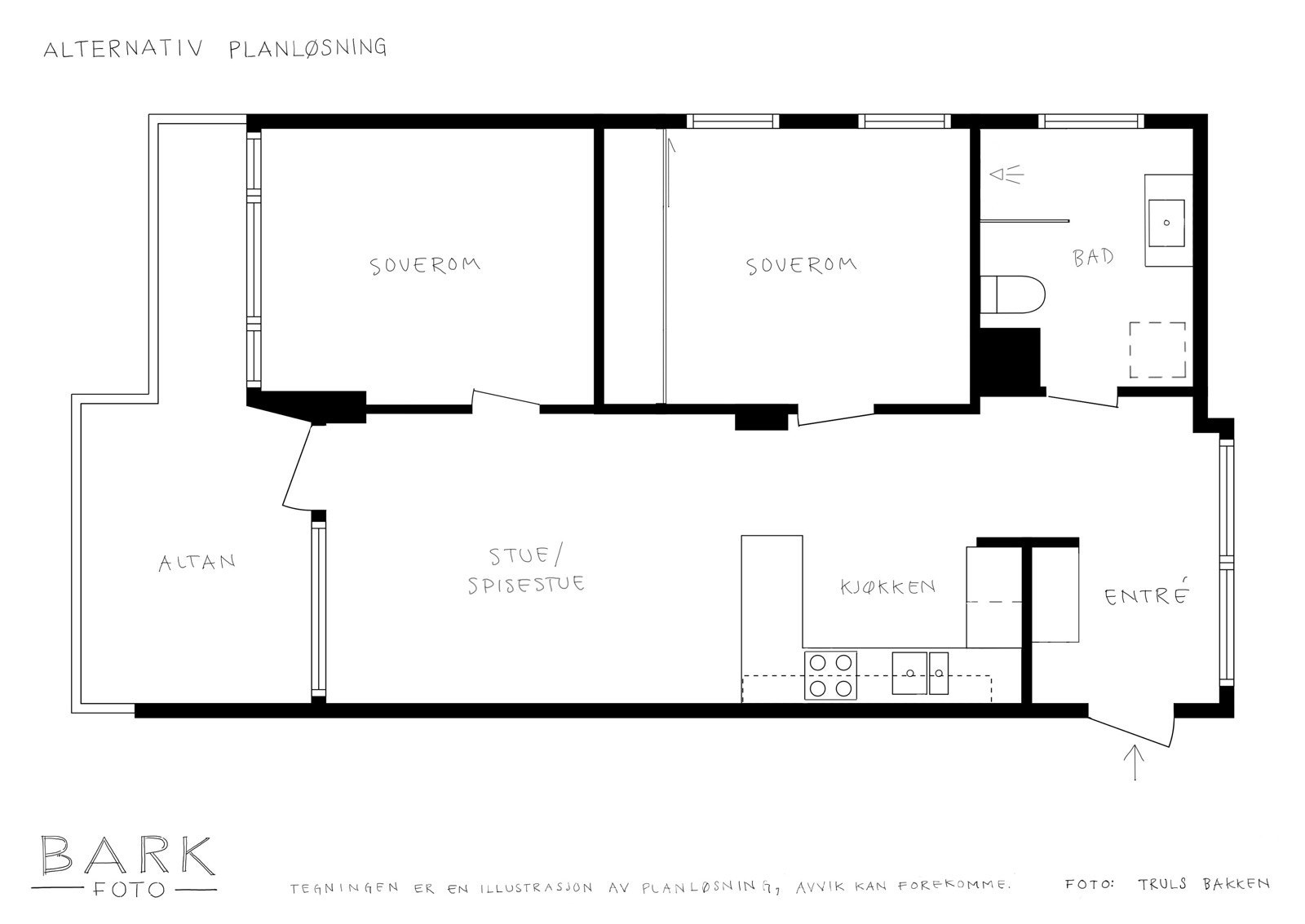 - Alternativ planløsning - Galleribilde