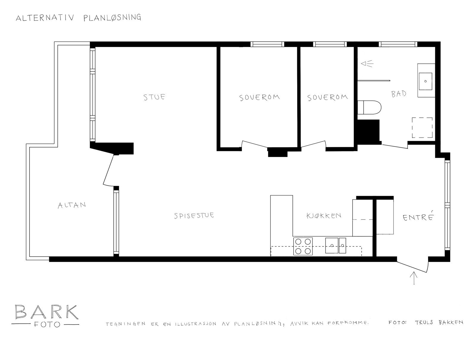 - Alternativ planløsning - Galleribilde