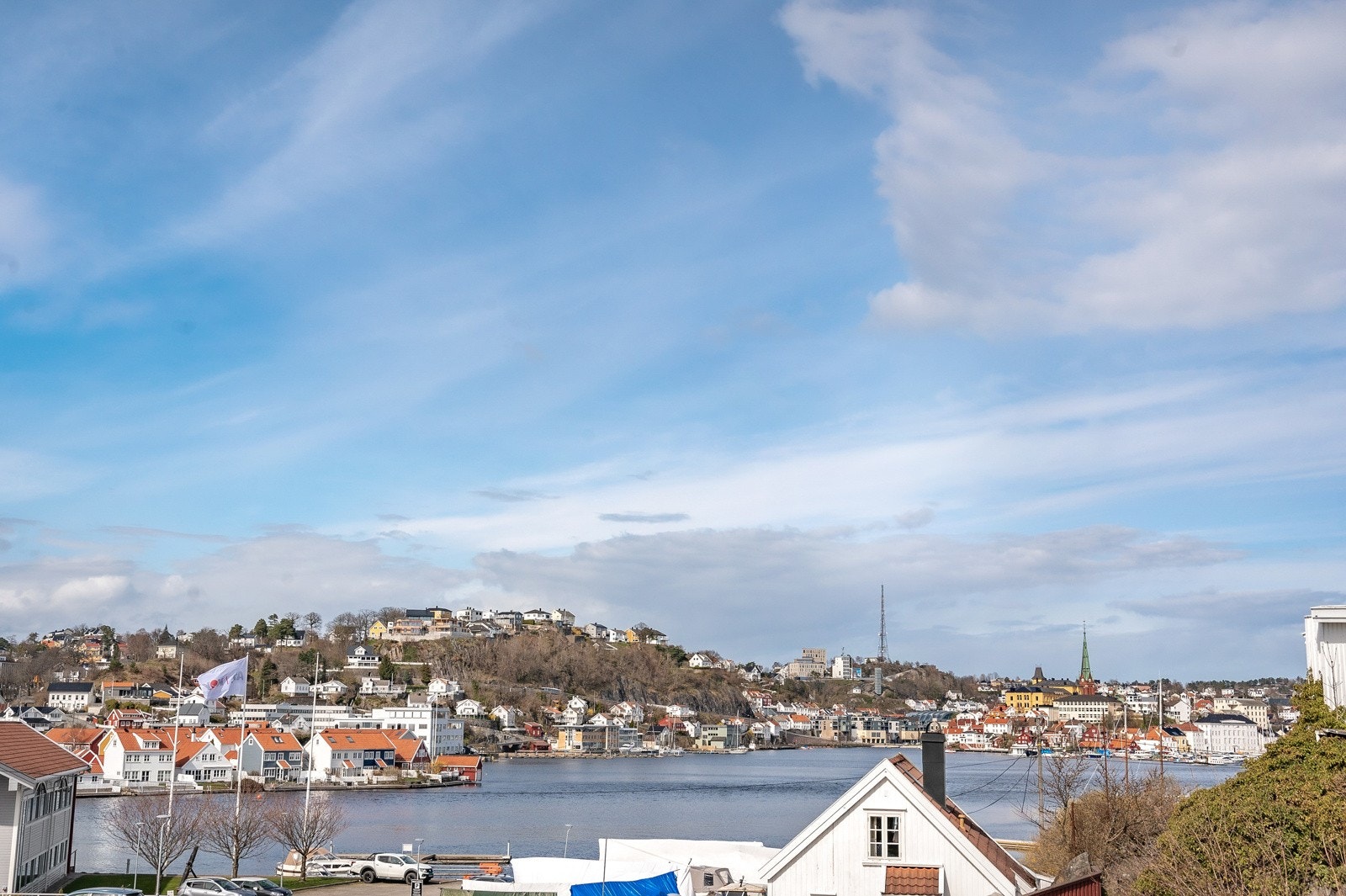 Utsikt i fra balkongen Galleribilde