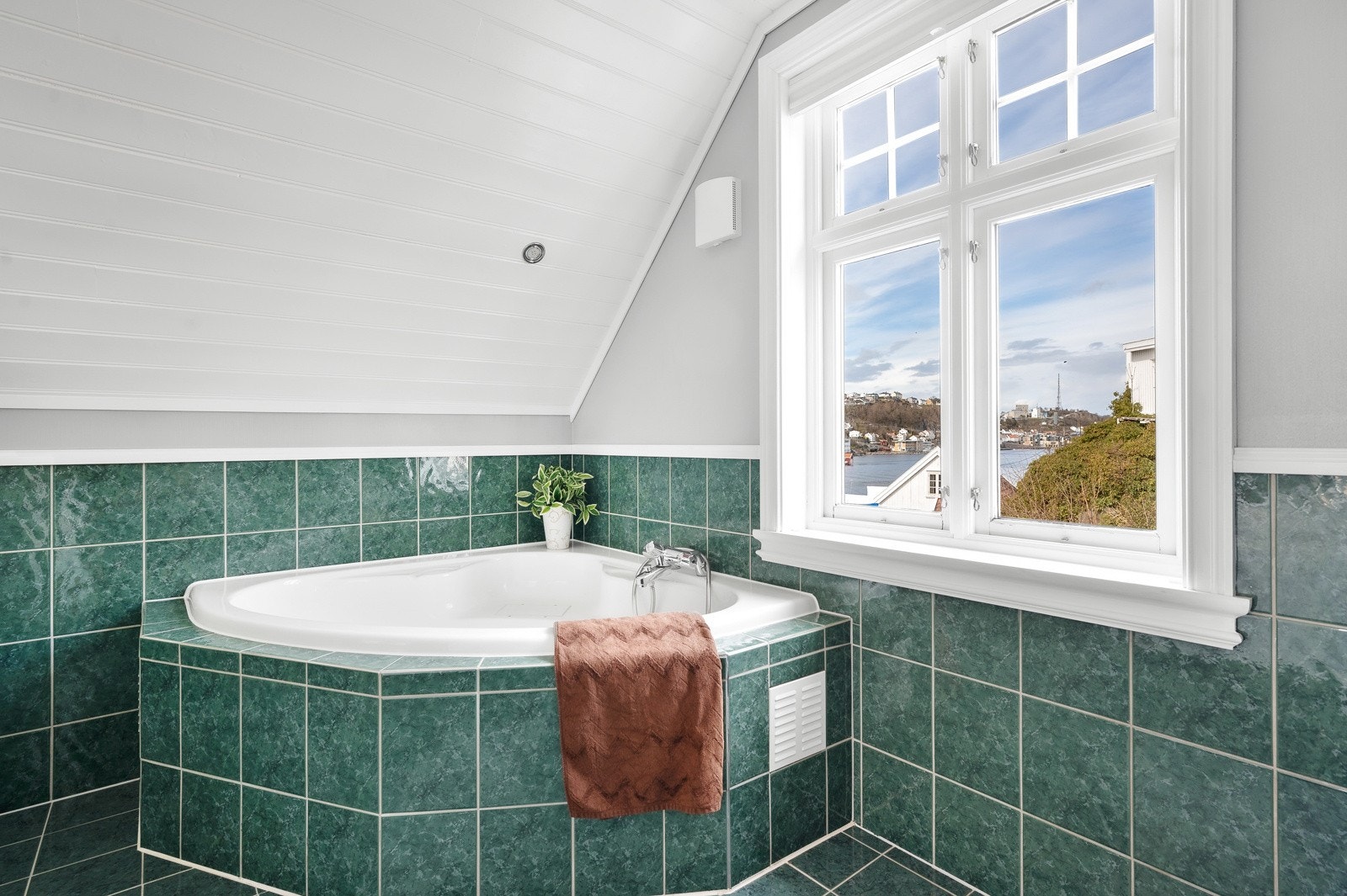 Flott utsikt fra vinduet på badet! Galleribilde