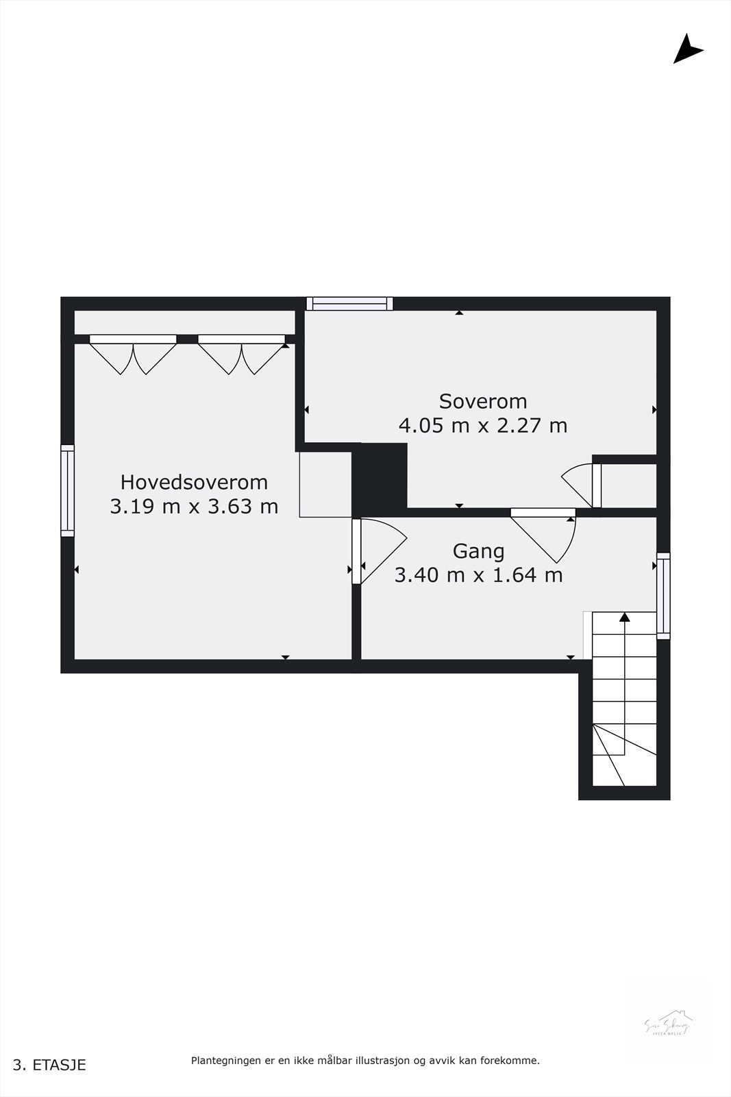 Plantegning i 2D av 2.etg. Galleribilde