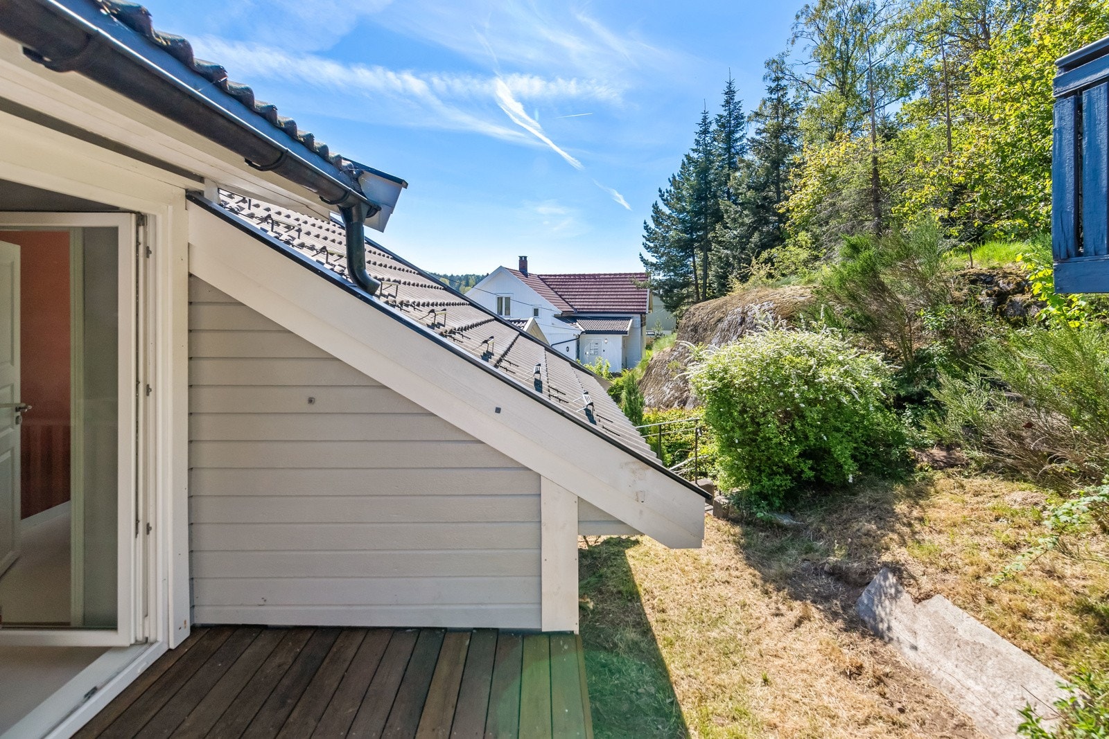 Balkong fra stue i andre etasje. Galleribilde