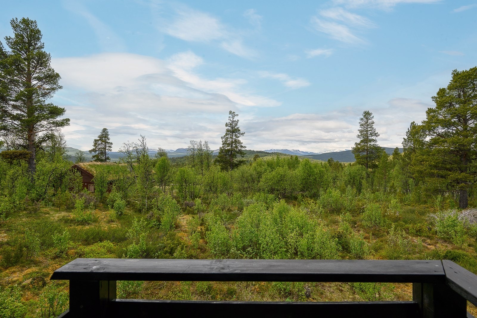 Det er flott utsikt ut over fjellheimen Galleribilde