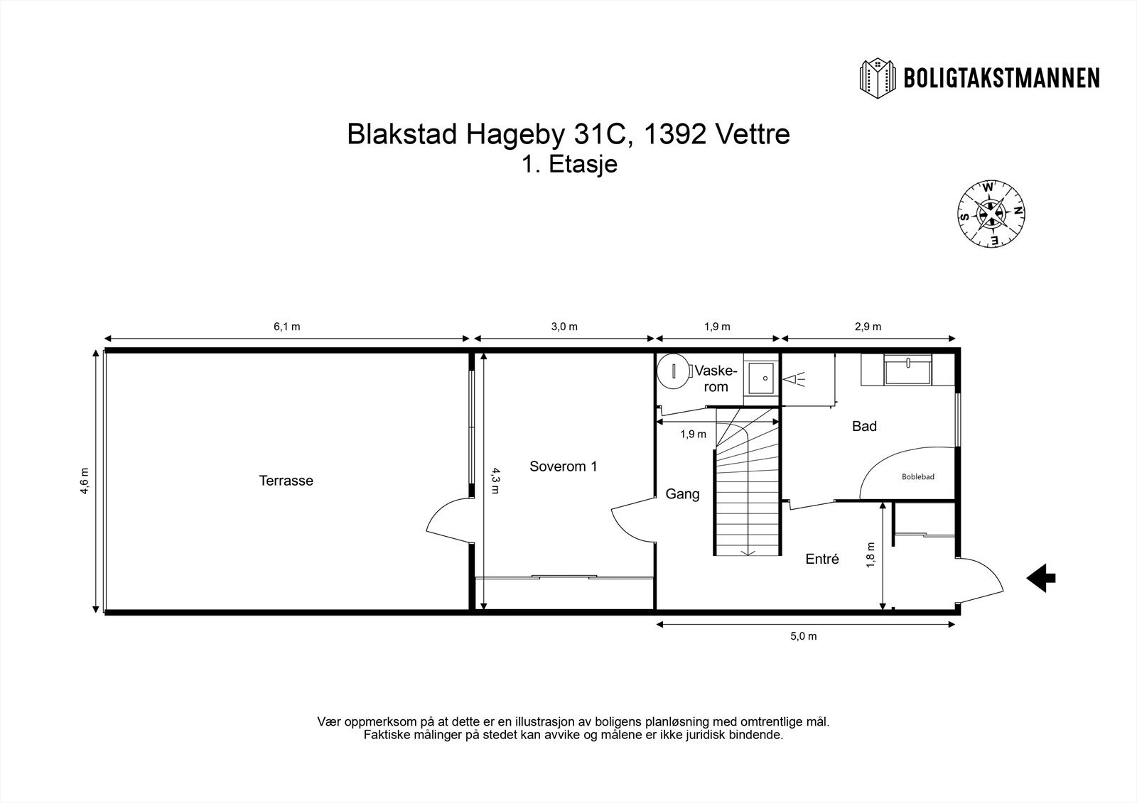 Plantegning 1. Etasje Galleribilde