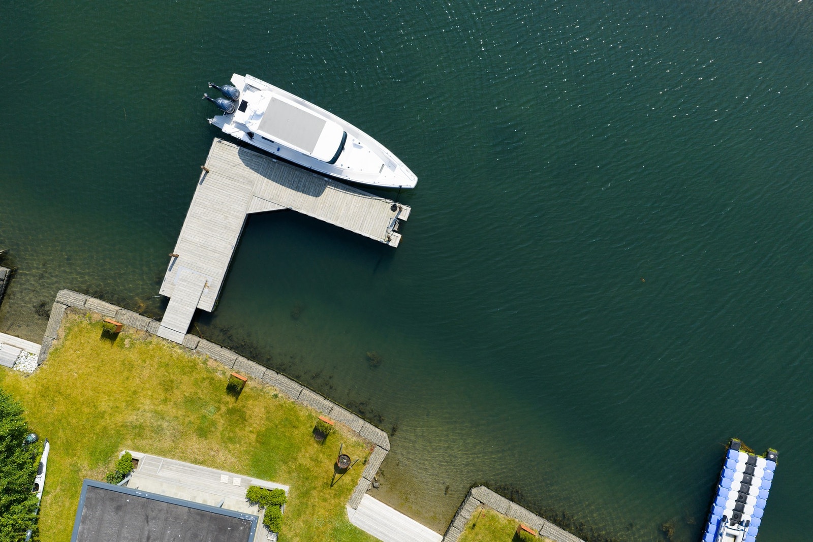 Flott bryggeanlegg, idag ligger det en 37 fot longside Galleribilde