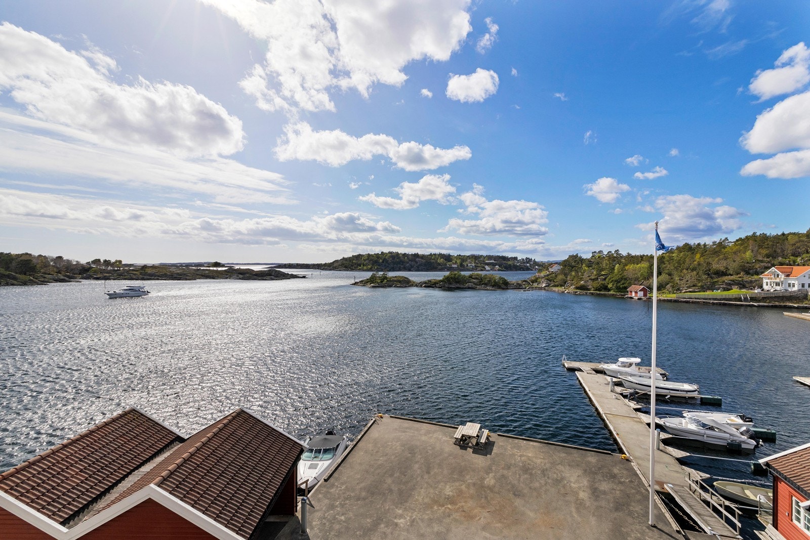 Utsikt fra balkong Galleribilde