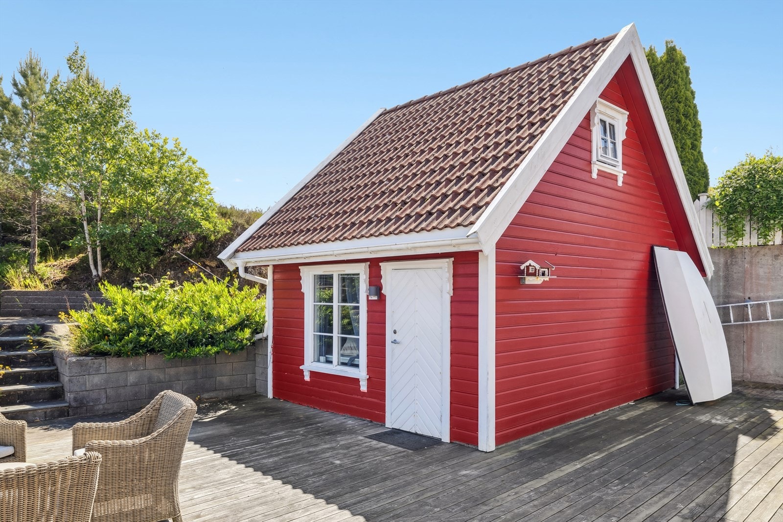 Innredet hagestue/redskapsbod. Galleribilde