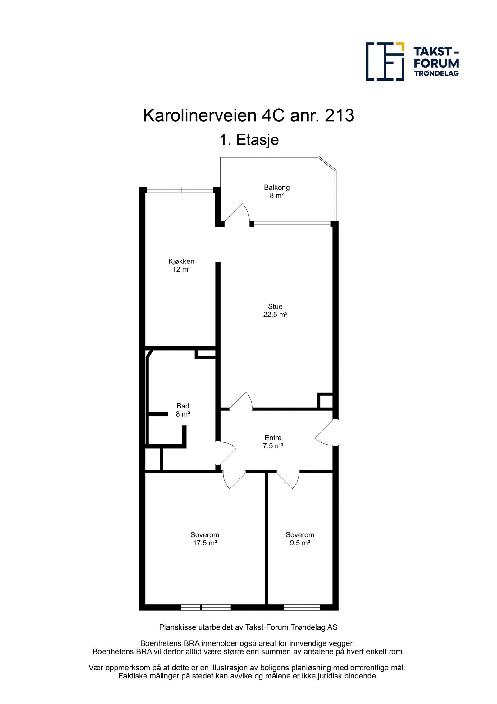 Planskisse 1. etasje Galleribilde