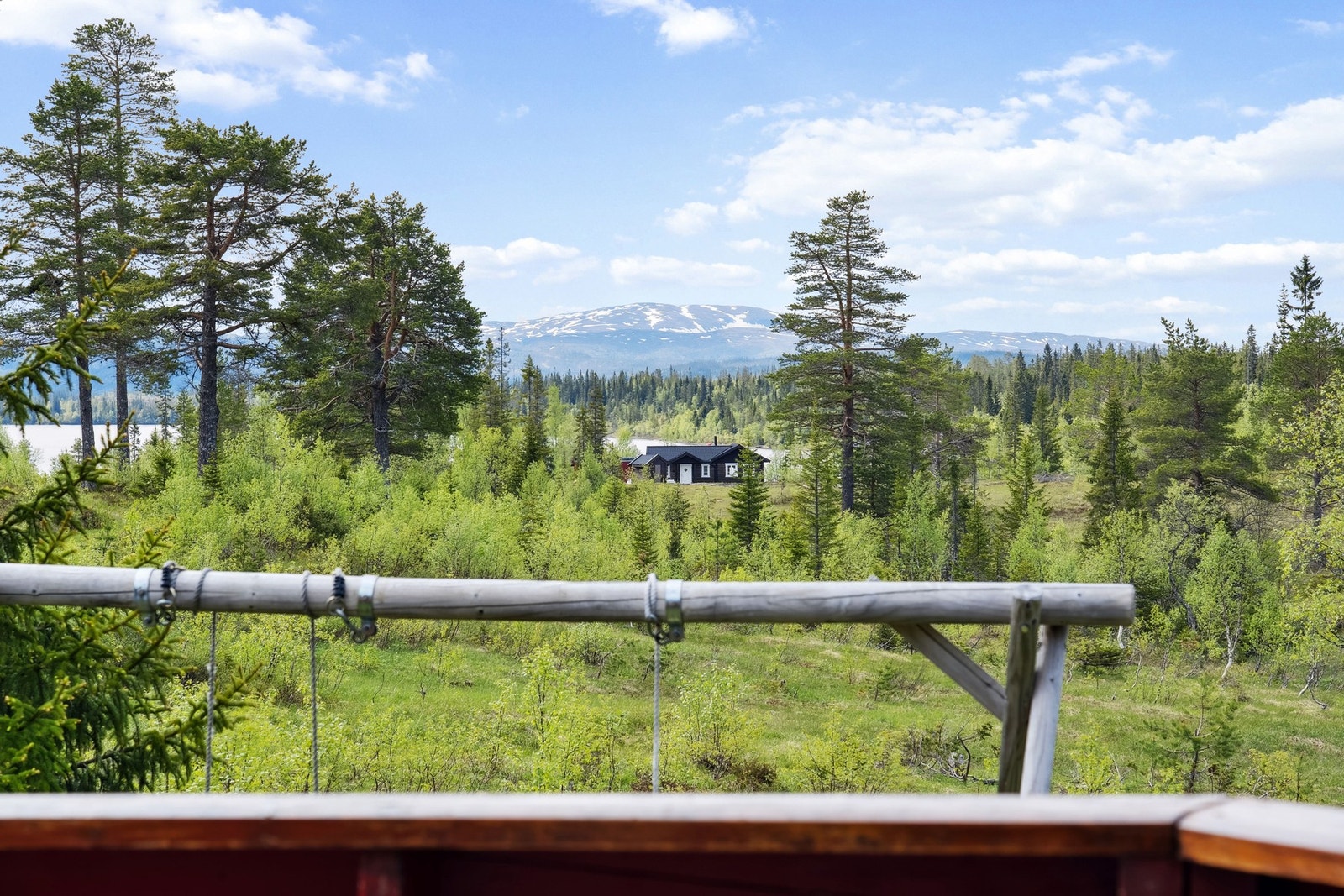 Flott utsikt fra terrassen. Galleribilde