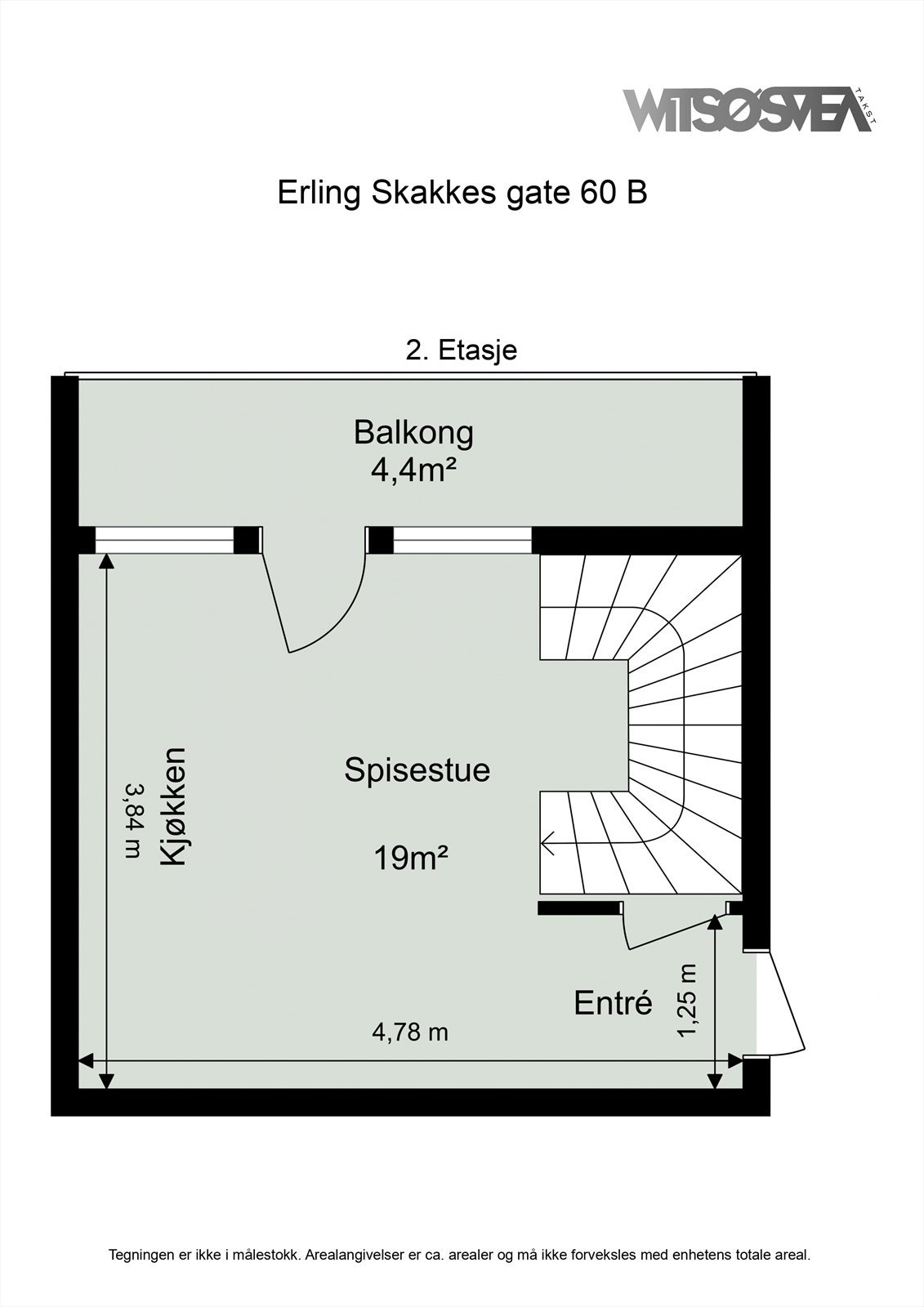 Planskisse 2. etasje. Galleribilde