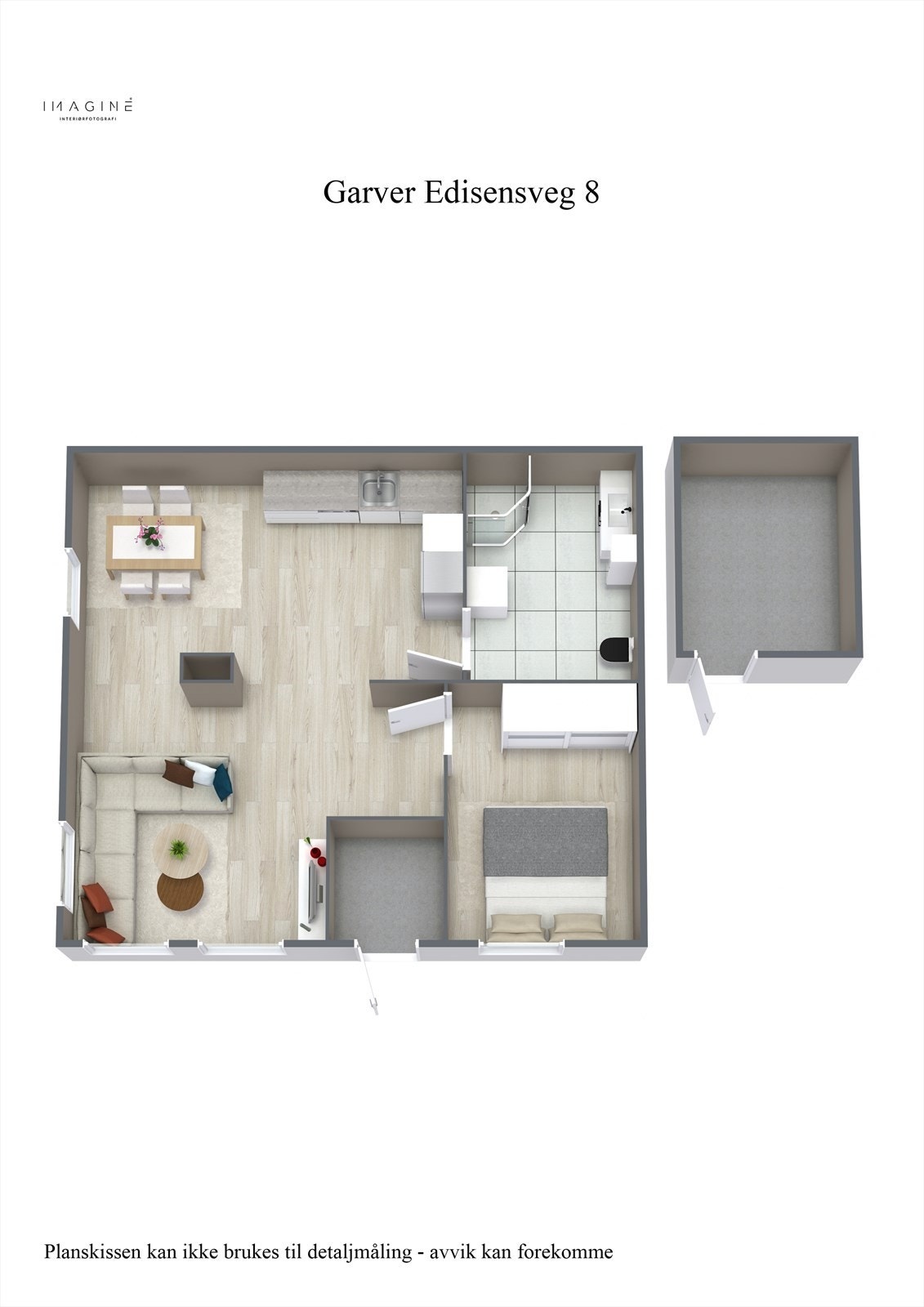Planskisse 3D Galleribilde