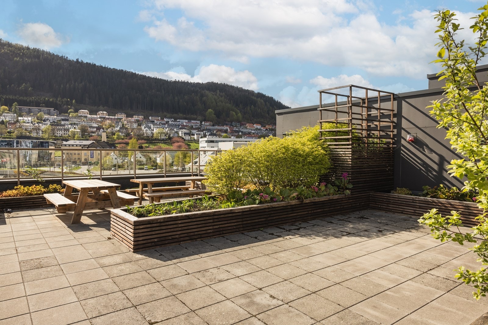 Felles takterrasse. perfekt for større sammenkomster Galleribilde