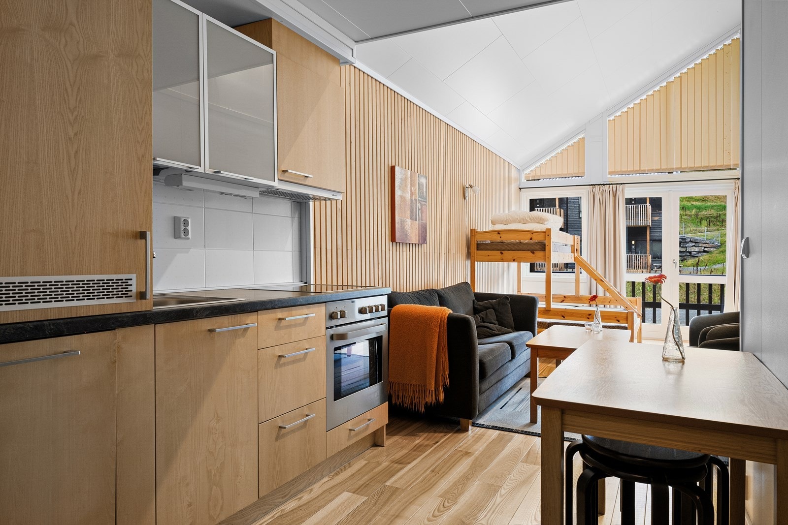 Leiligheten er på 25 kvm. Galleribilde