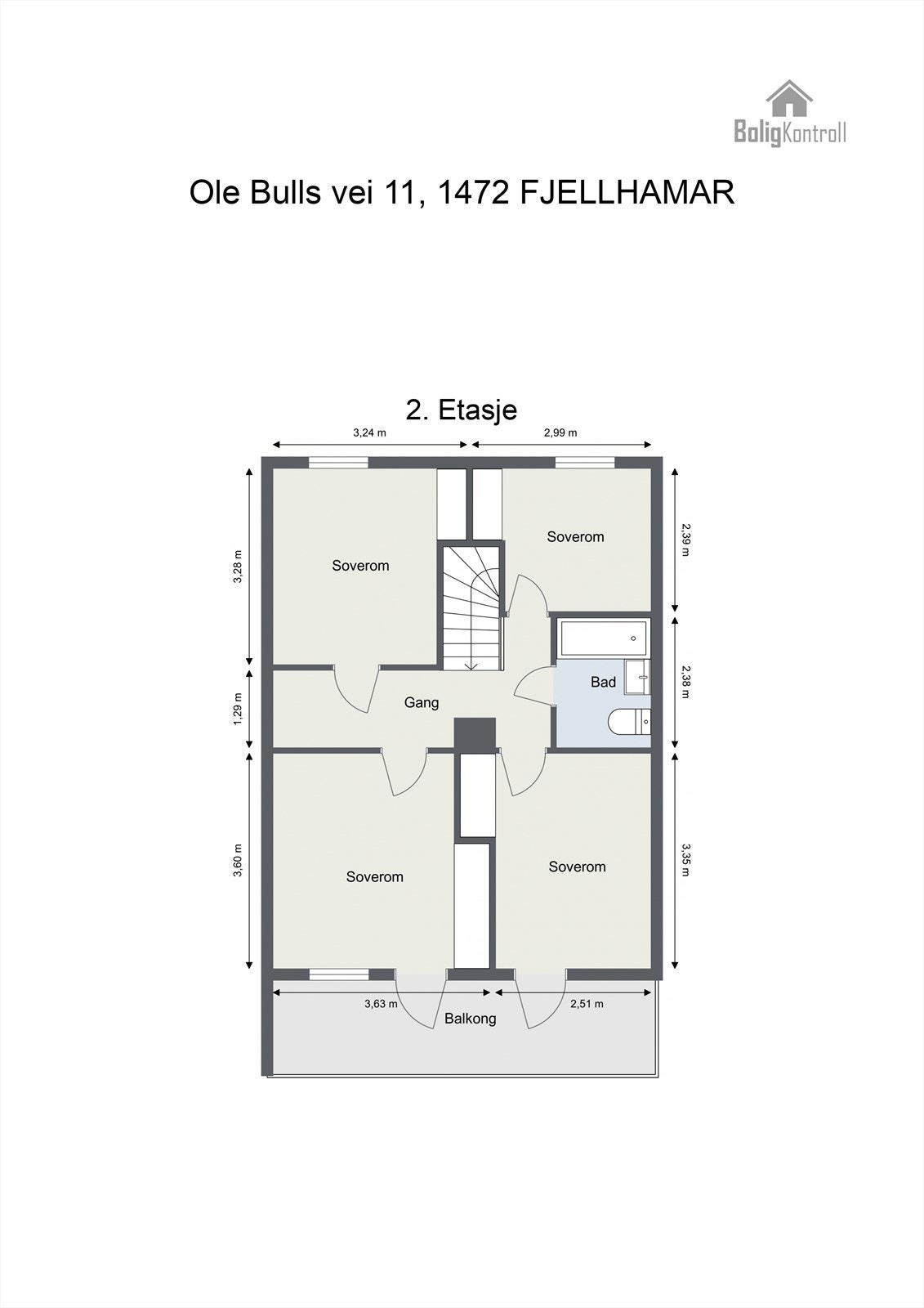 PLANTEGNING 2. ETASJE Galleribilde