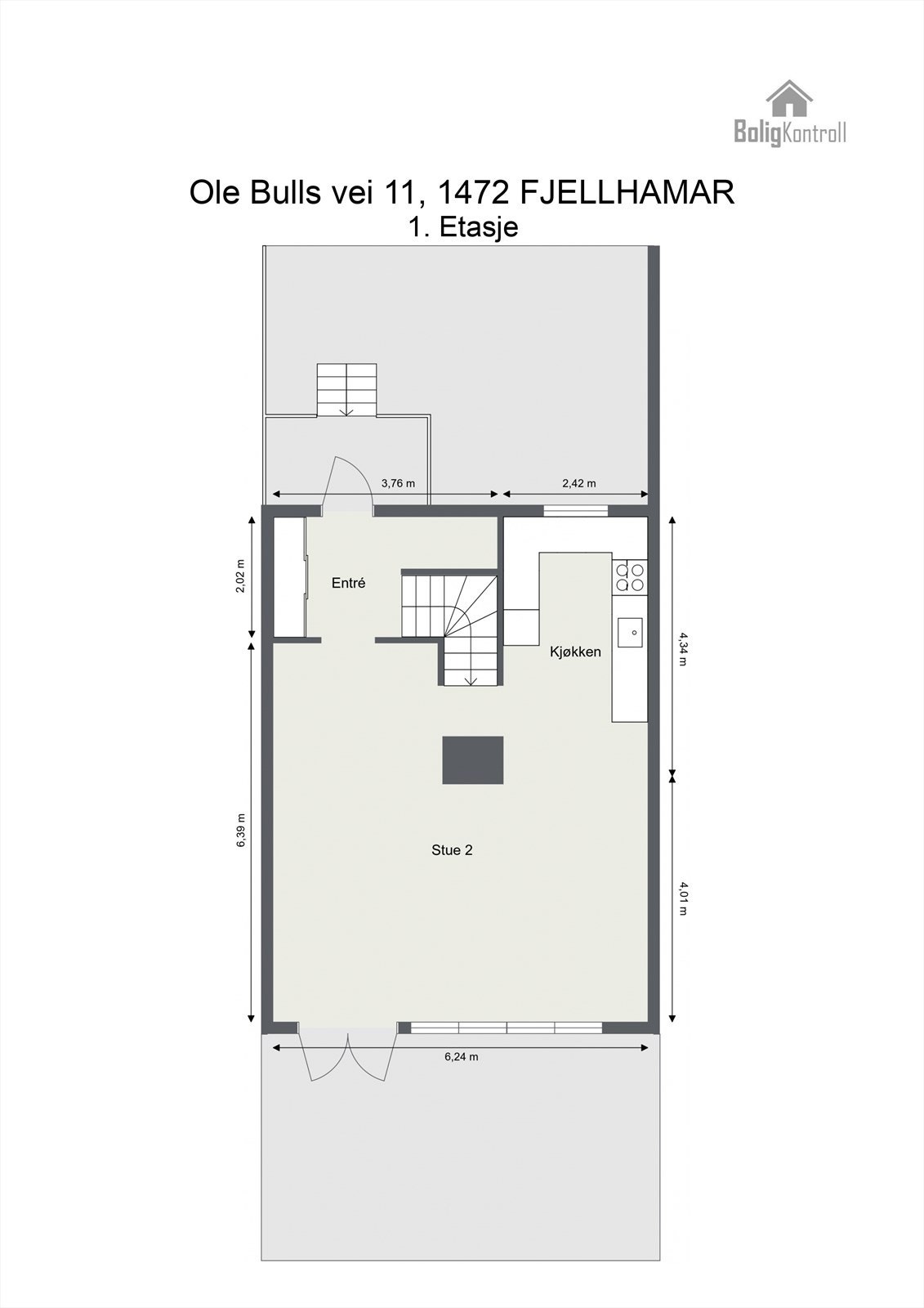 PLANTEGNING 1. ETASJE Galleribilde