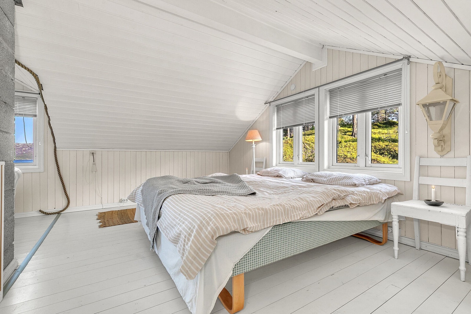 Loftstue kan enkelt deles av til et 3. soverom Galleribilde