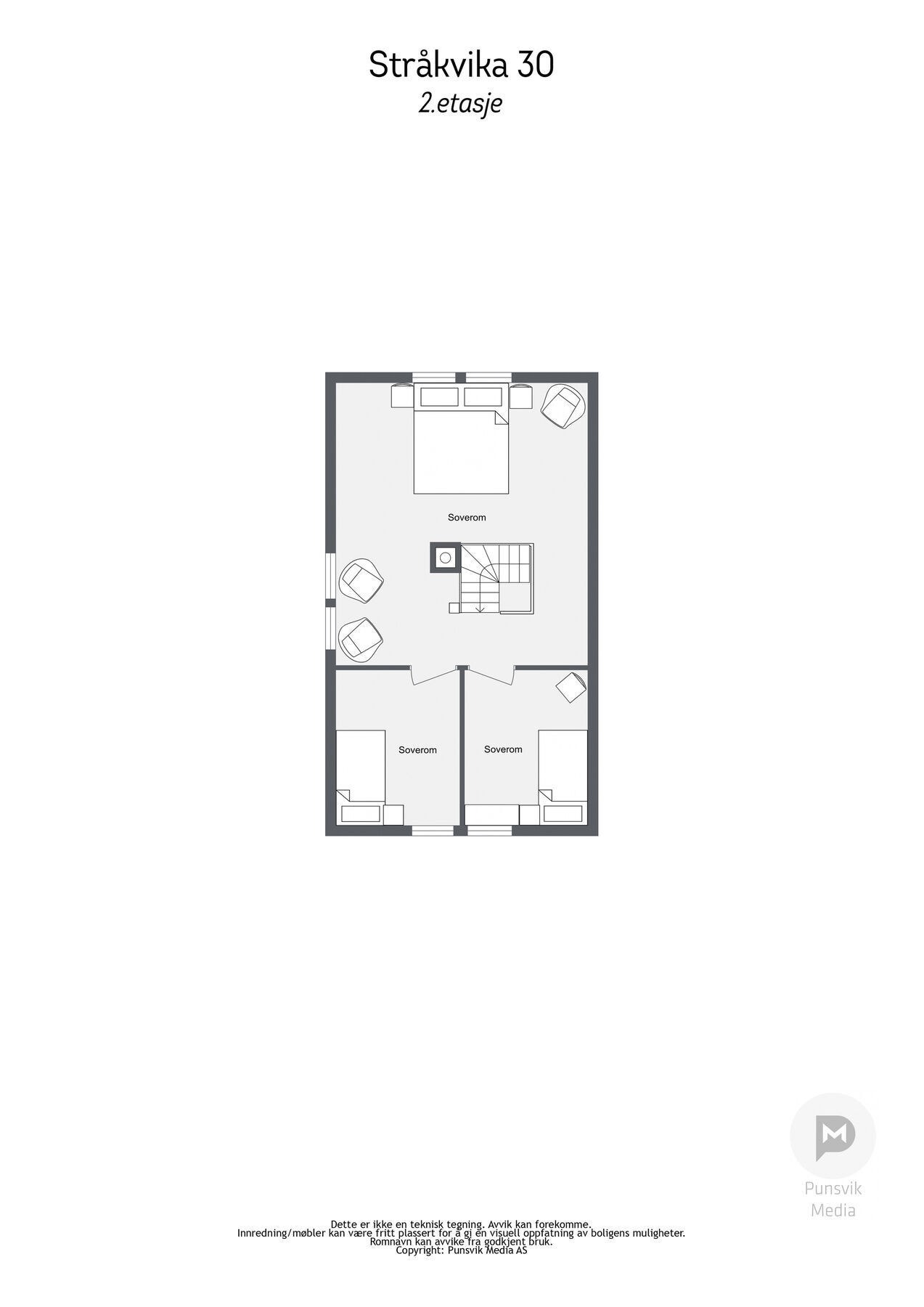 Plantegning 2. etasje Galleribilde