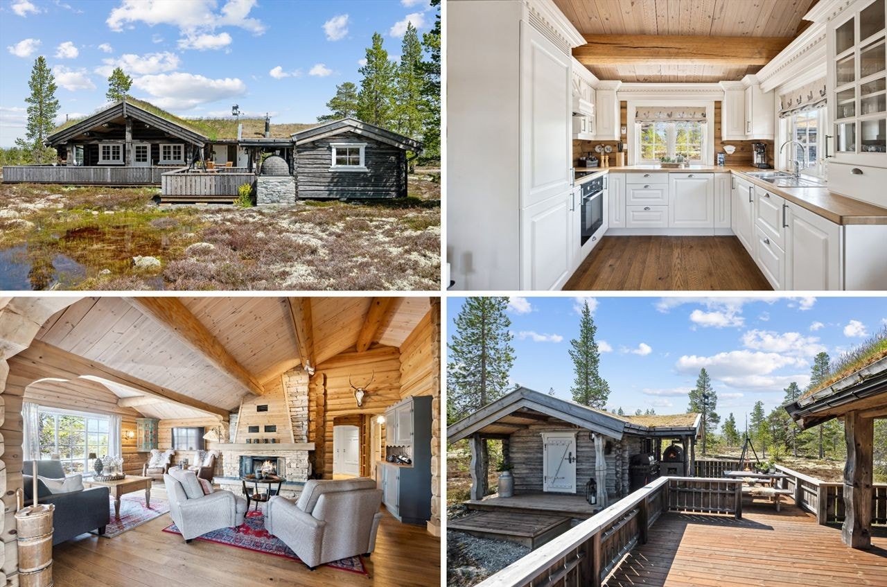 Denne hytta må sies å være blant de flotteste i hele området Galleribilde