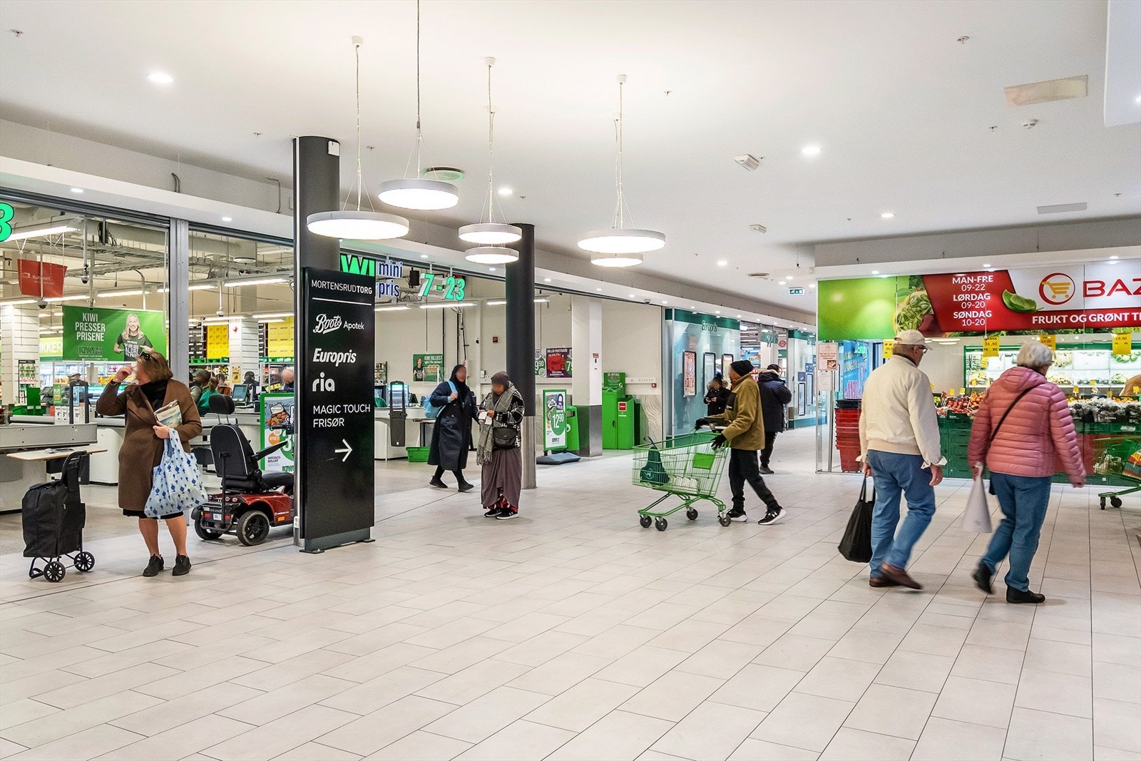 Kun 5 minutters gange til Kiwi på Senter syd Galleribilde