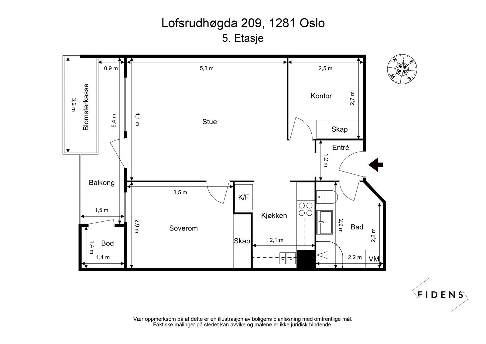 Plantegning Galleribilde