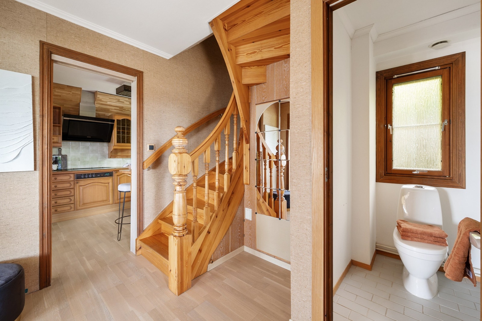 Trappegang og praktisk WC. Galleribilde