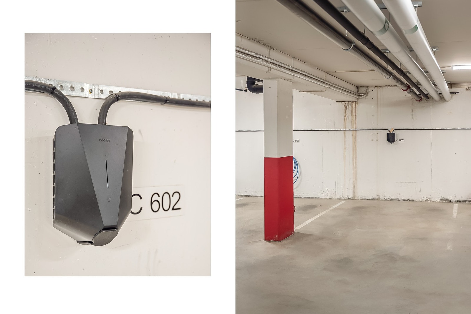 Det medfølger en parkeringsplass med elbillader i felles garasjeanlegg. Galleribilde