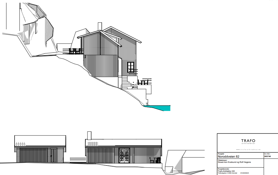 Arkitekttegning rammetillatelse Galleribilde