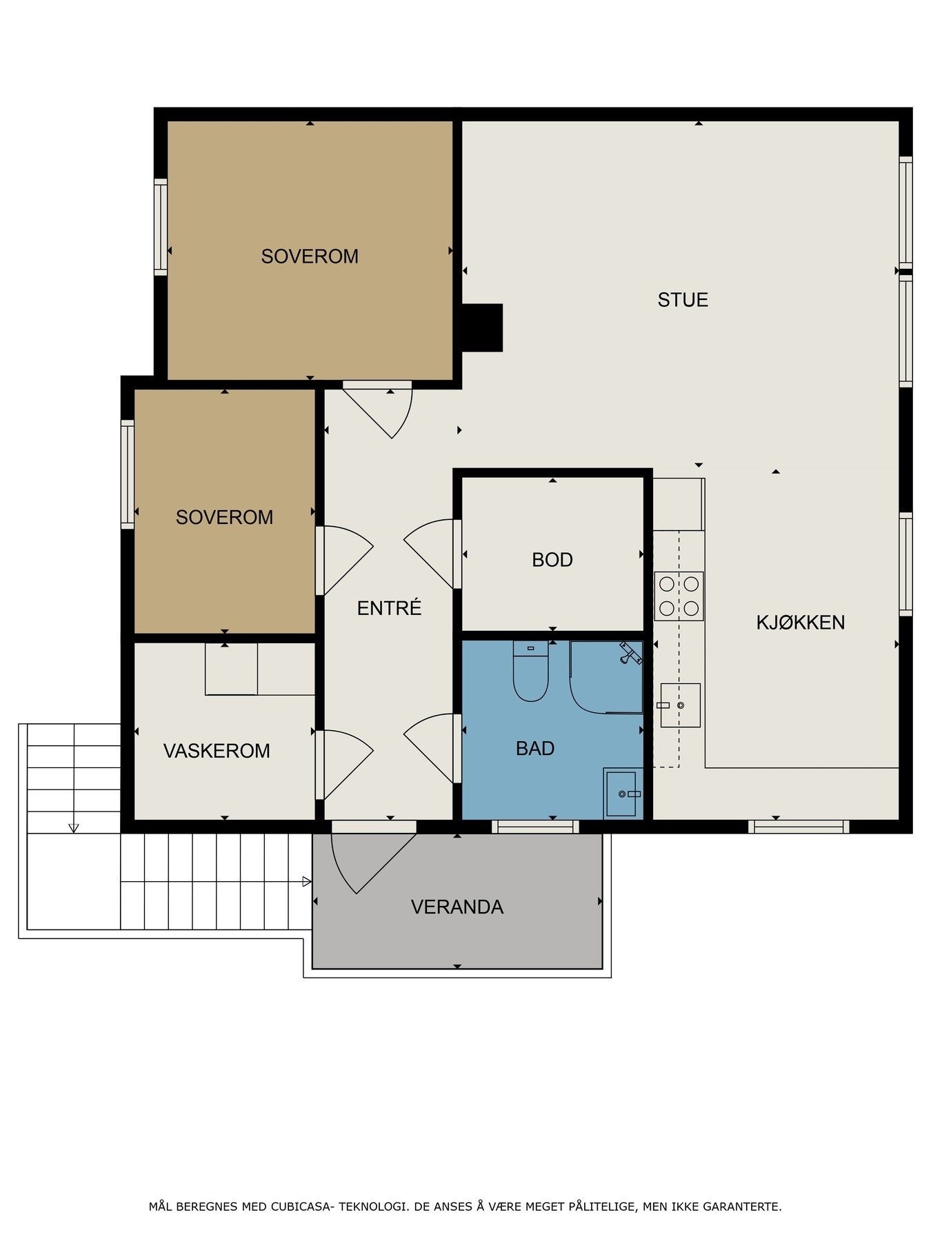 Plantegning av boligen. Galleribilde