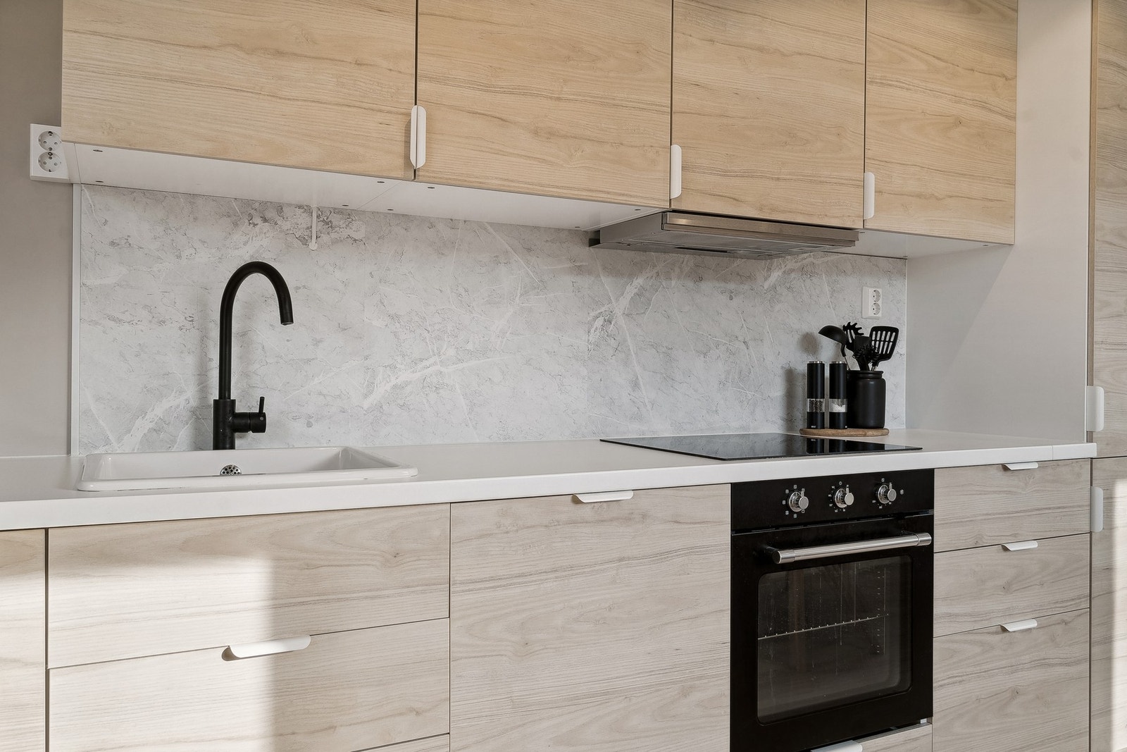 Lekkert kjøkken med virkelig gjennomførte detaljer. Galleribilde