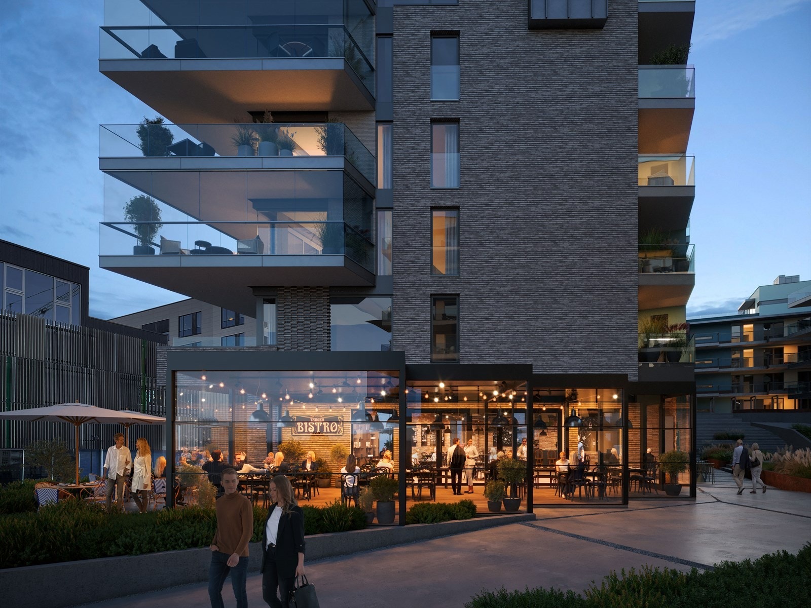 På Tangen Torv åpner det bistro og bakeri (illustrert) Galleribilde