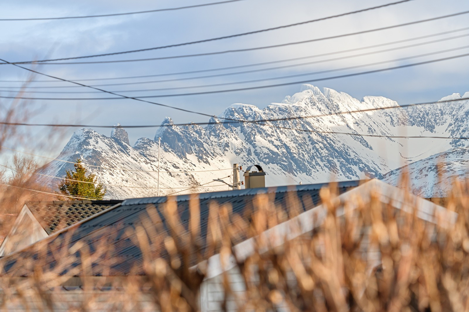 Eiendommen grenser til friområdene nord på Skjervøya.