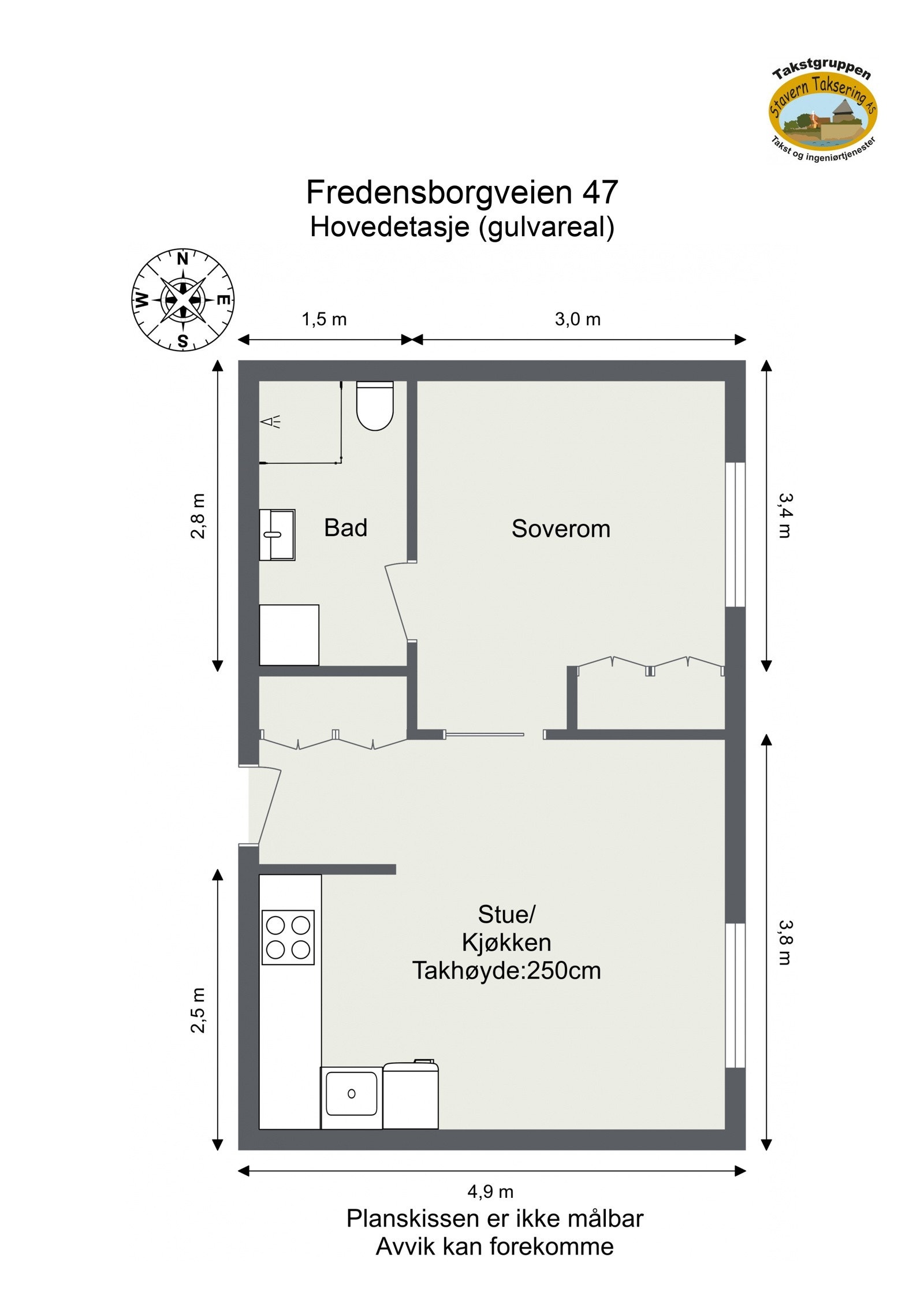 Plantegning Galleribilde