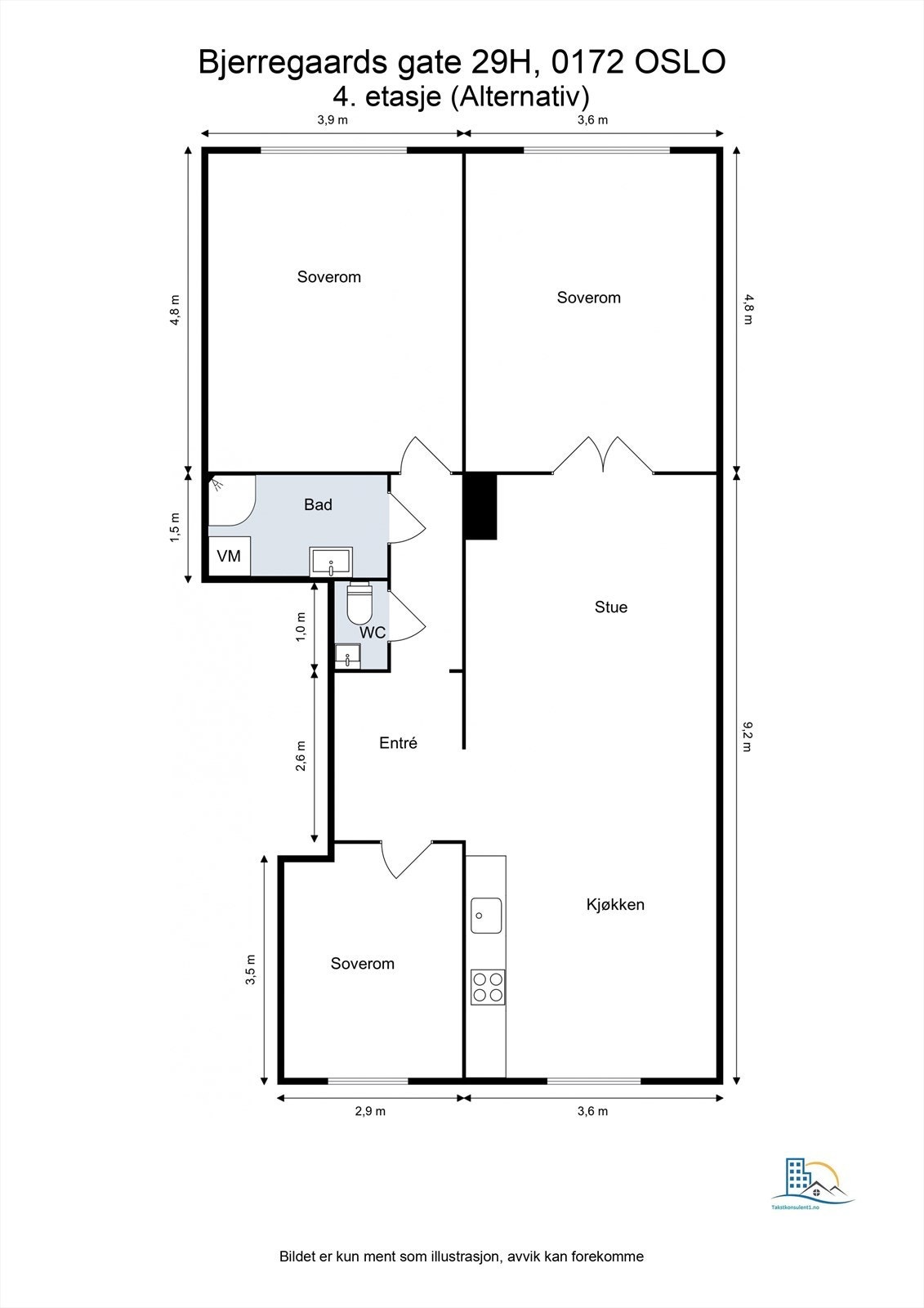 Alternativ plantegning. Galleribilde
