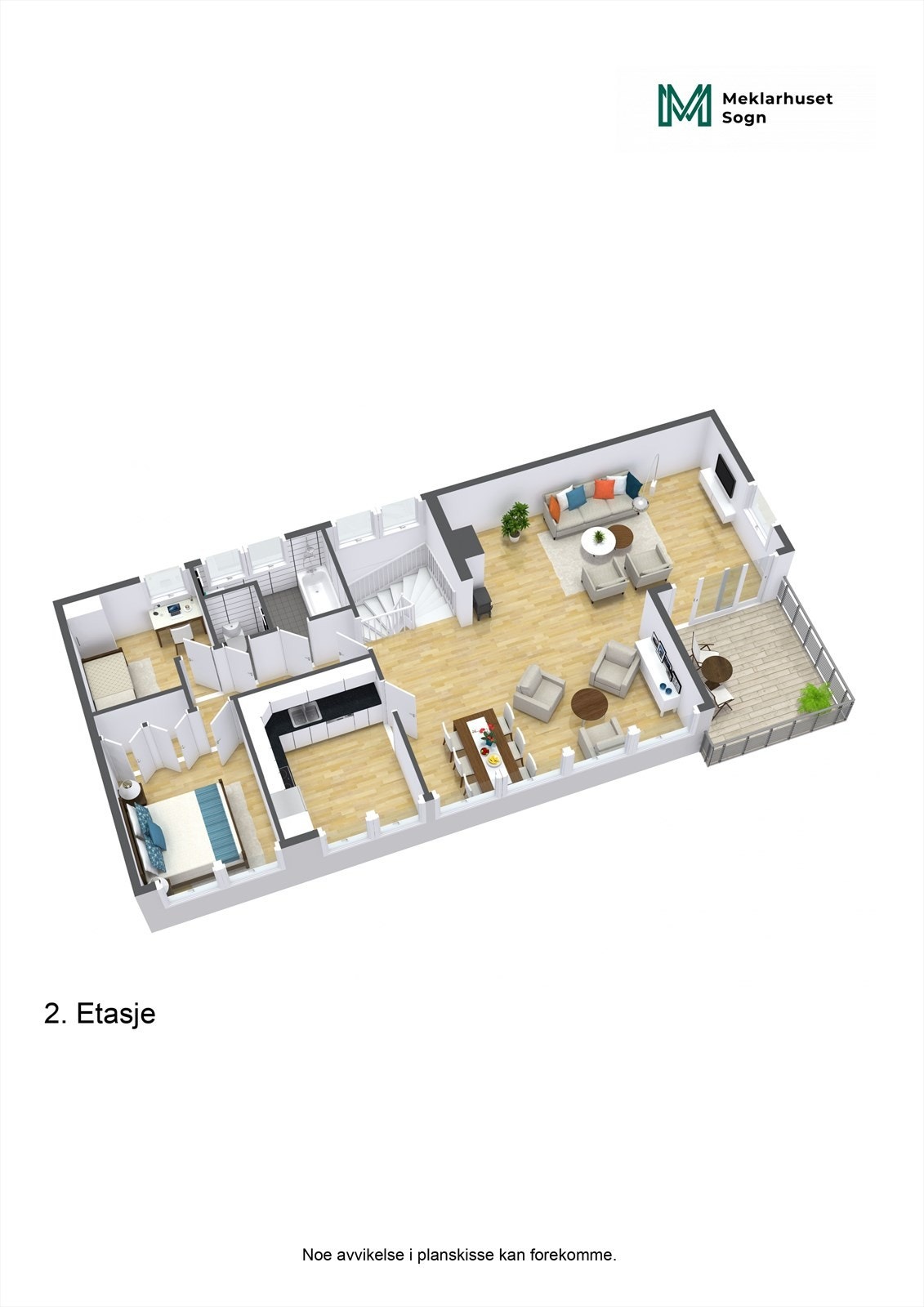 Planteikning 1.etg. Galleribilde
