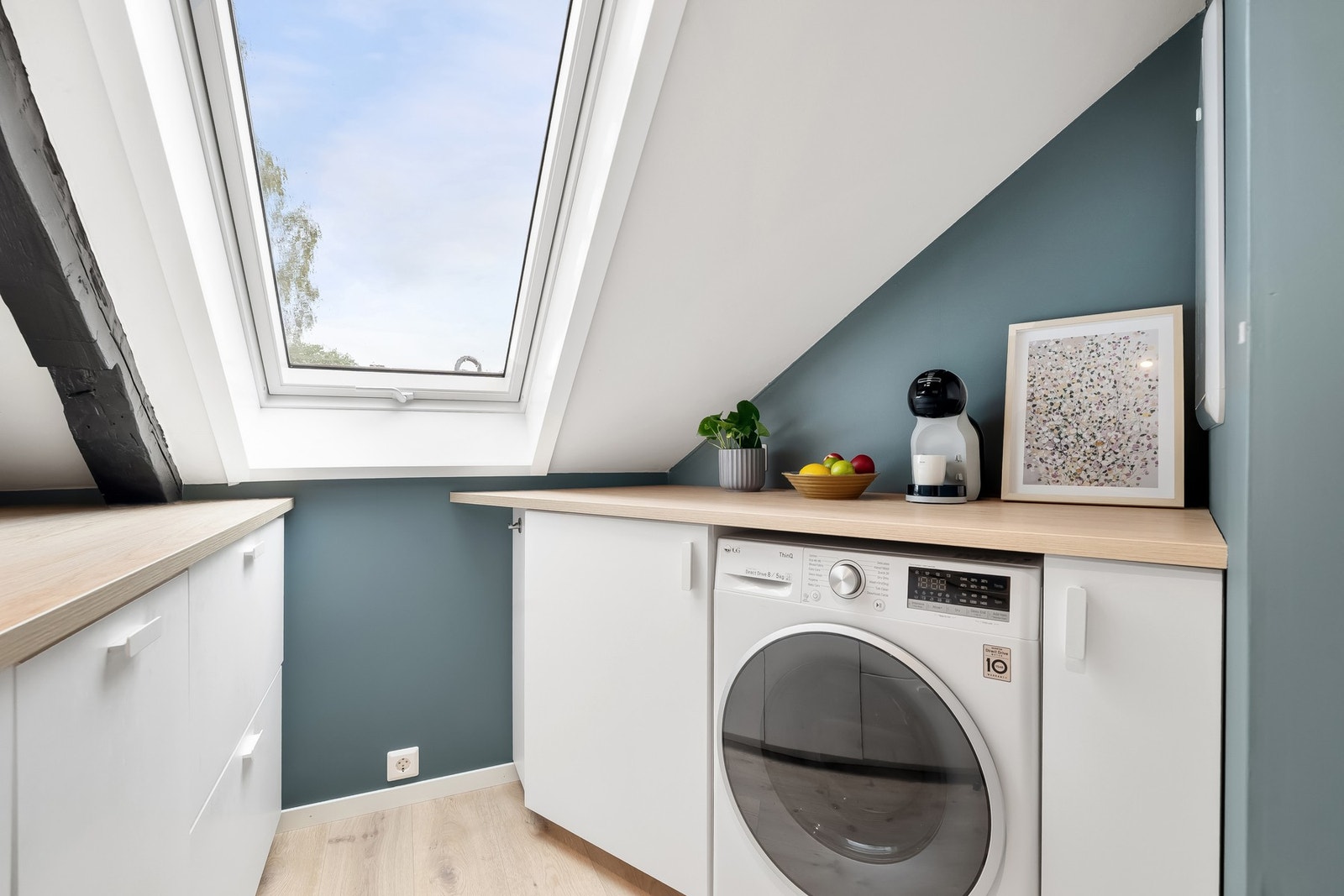 Det er godt med lysinnslip i leiligheten. Galleribilde