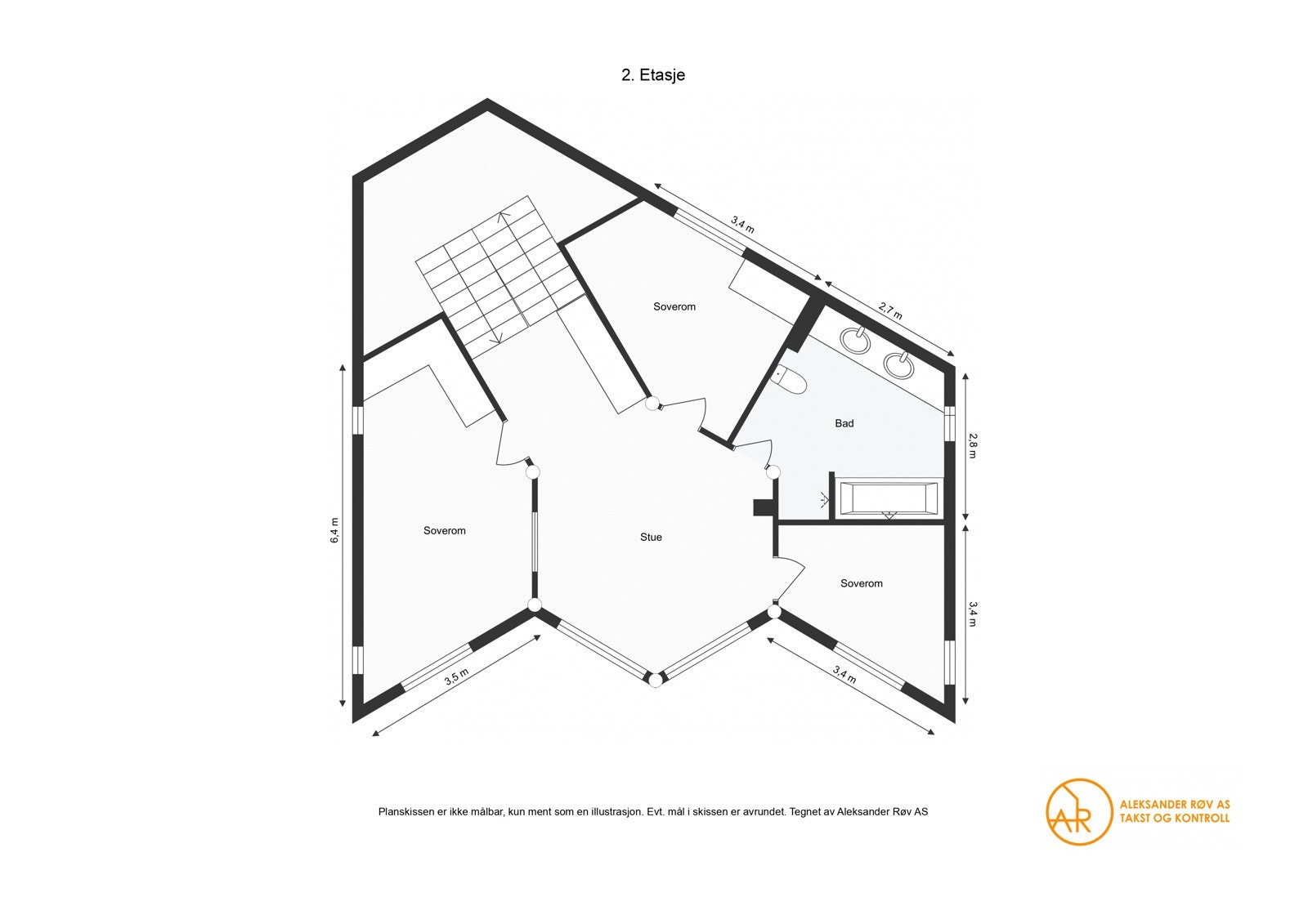 Plantegning - 2. etasje. Galleribilde