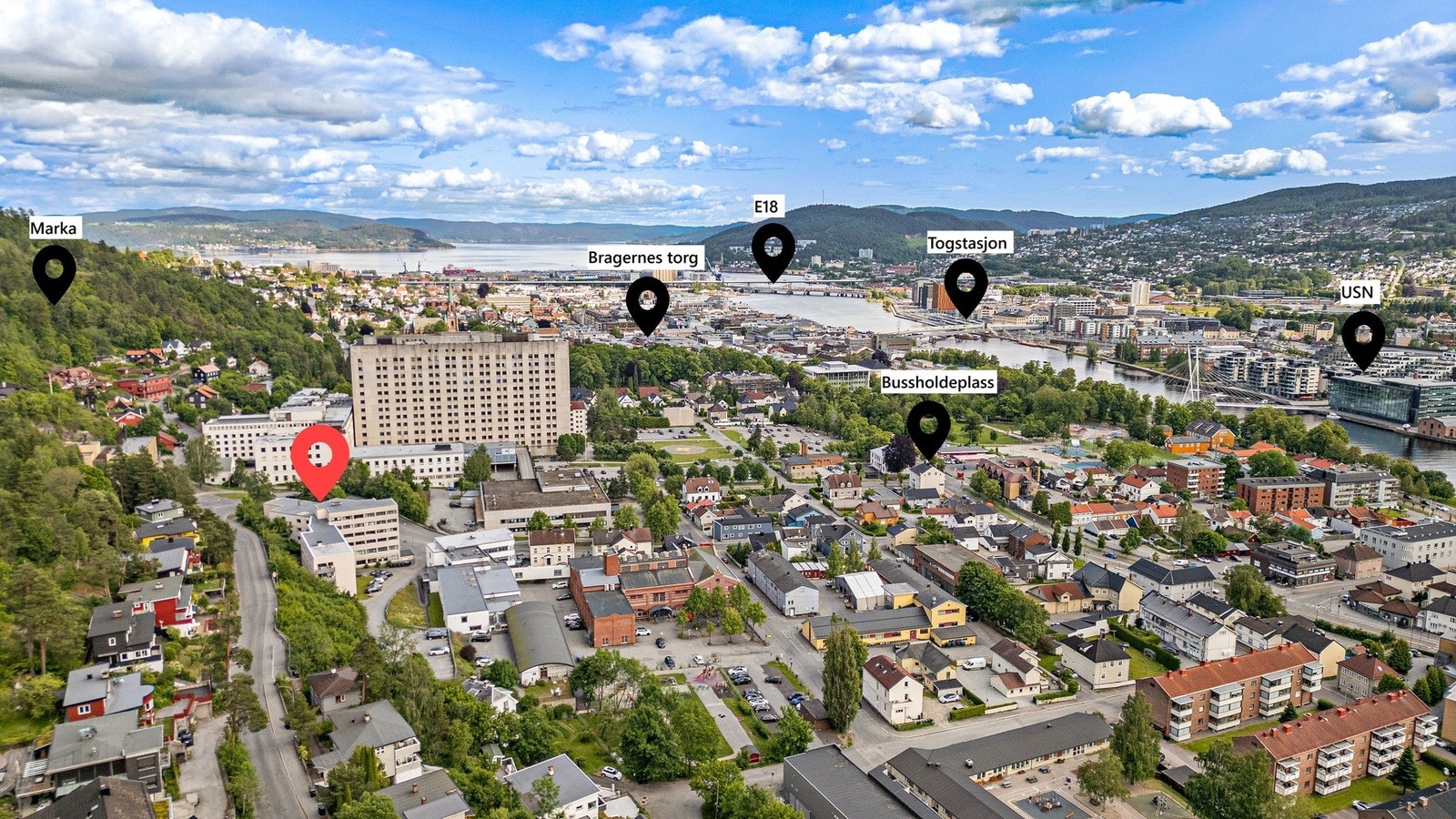 Meget sentral beliggenhet med gangavstand til sentrum, togstasjon og marka Galleribilde