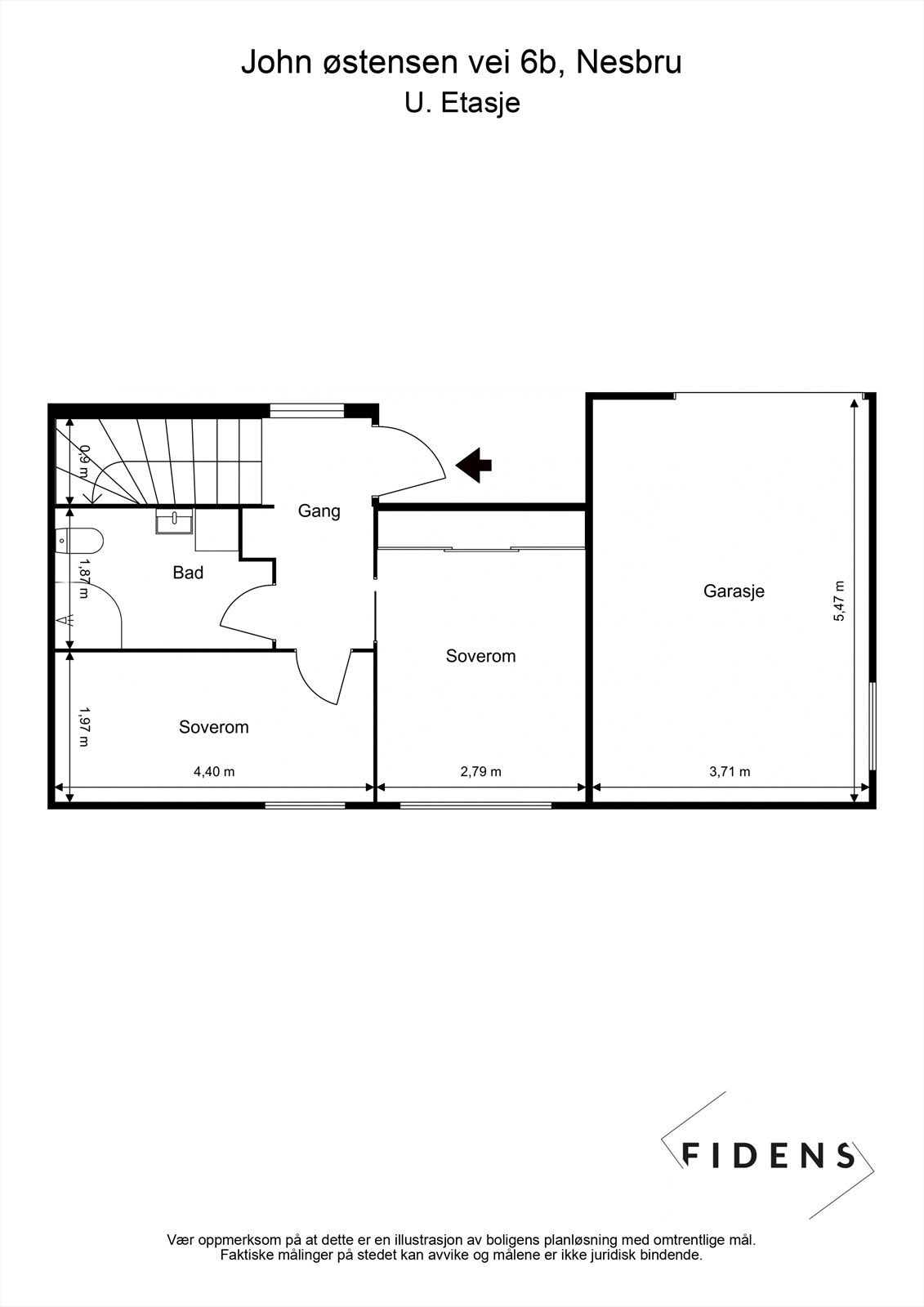 Plantegning U. Etasje Galleribilde