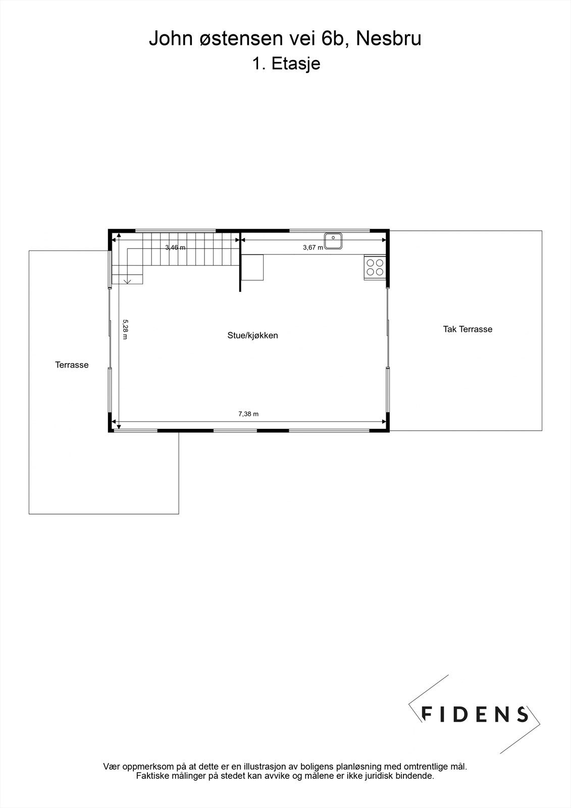 Plantegning 1. Etasje Galleribilde