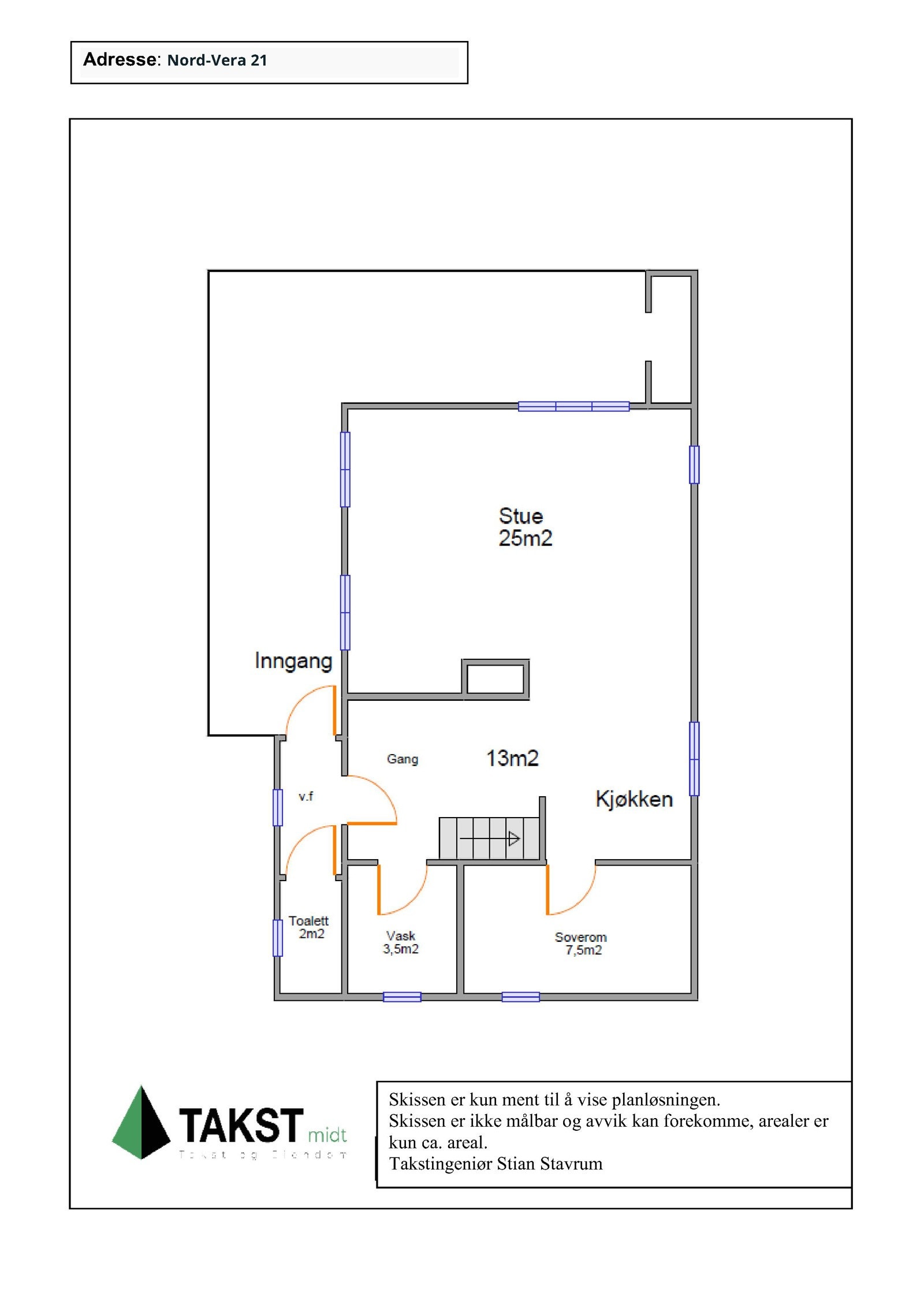 Planskisse Galleribilde